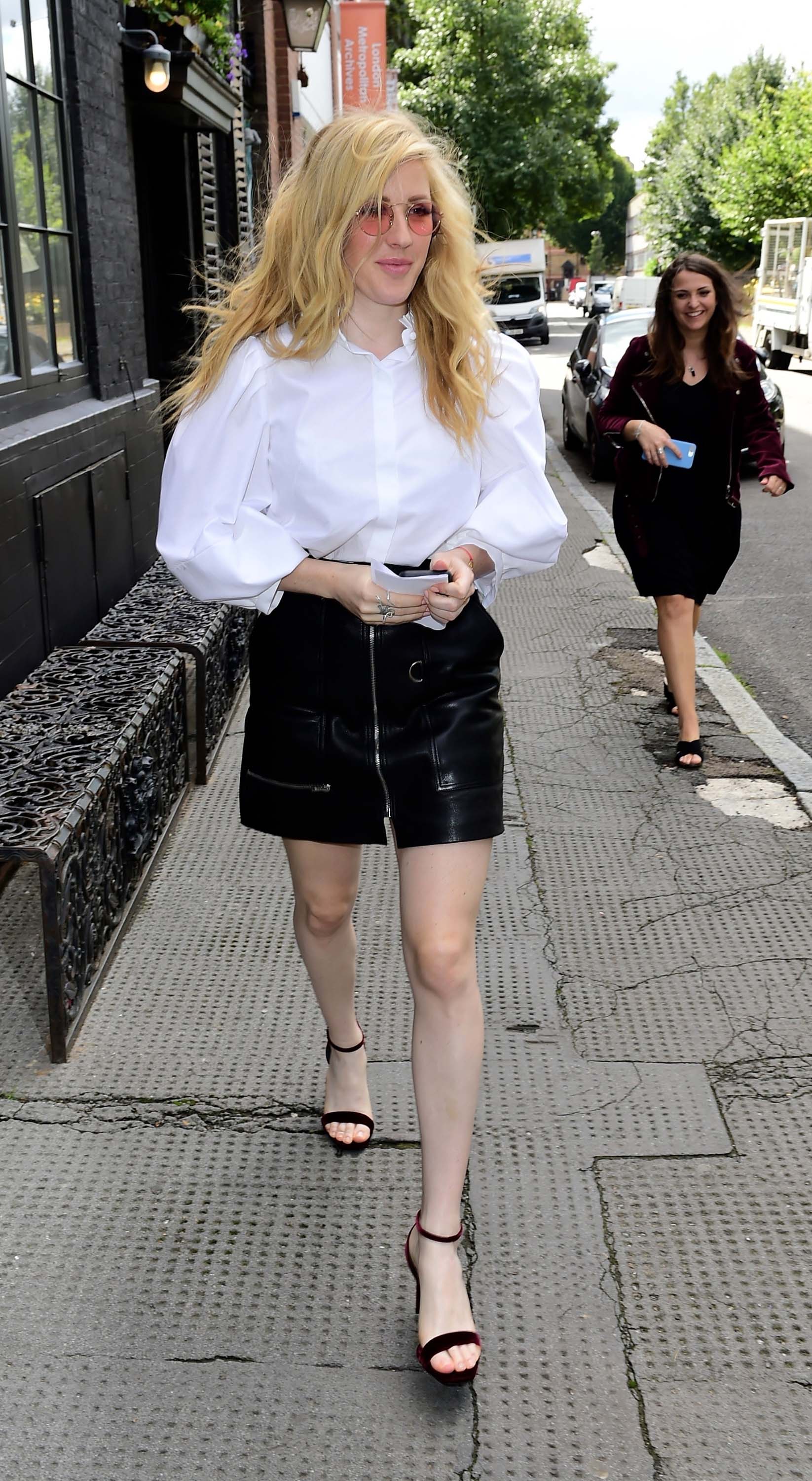 Ellie Goulding arriving at the Daisy London x Elle Goulding breakfast party