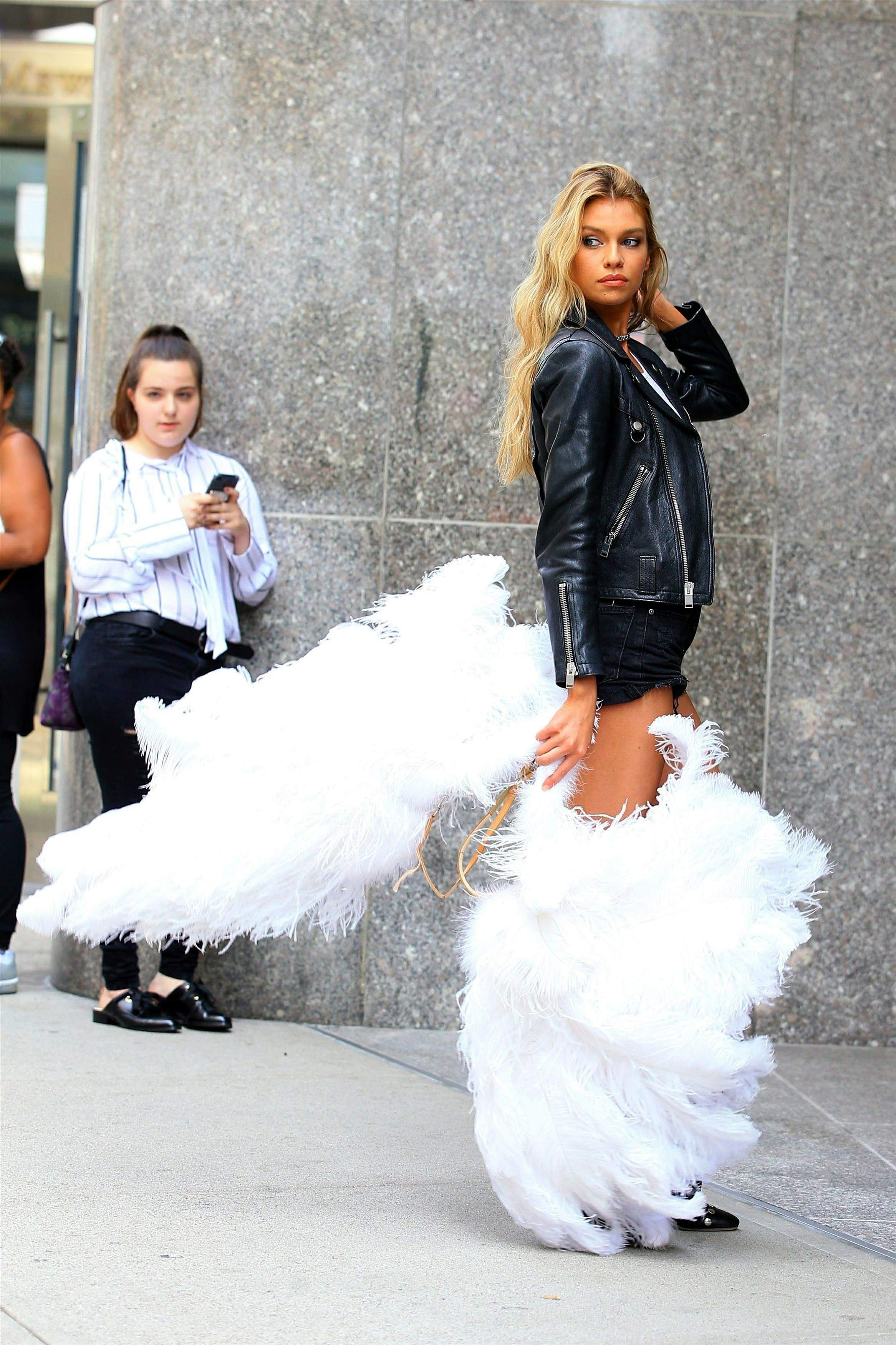 Stella Maxwell leaving the Victoria’s Secret offices