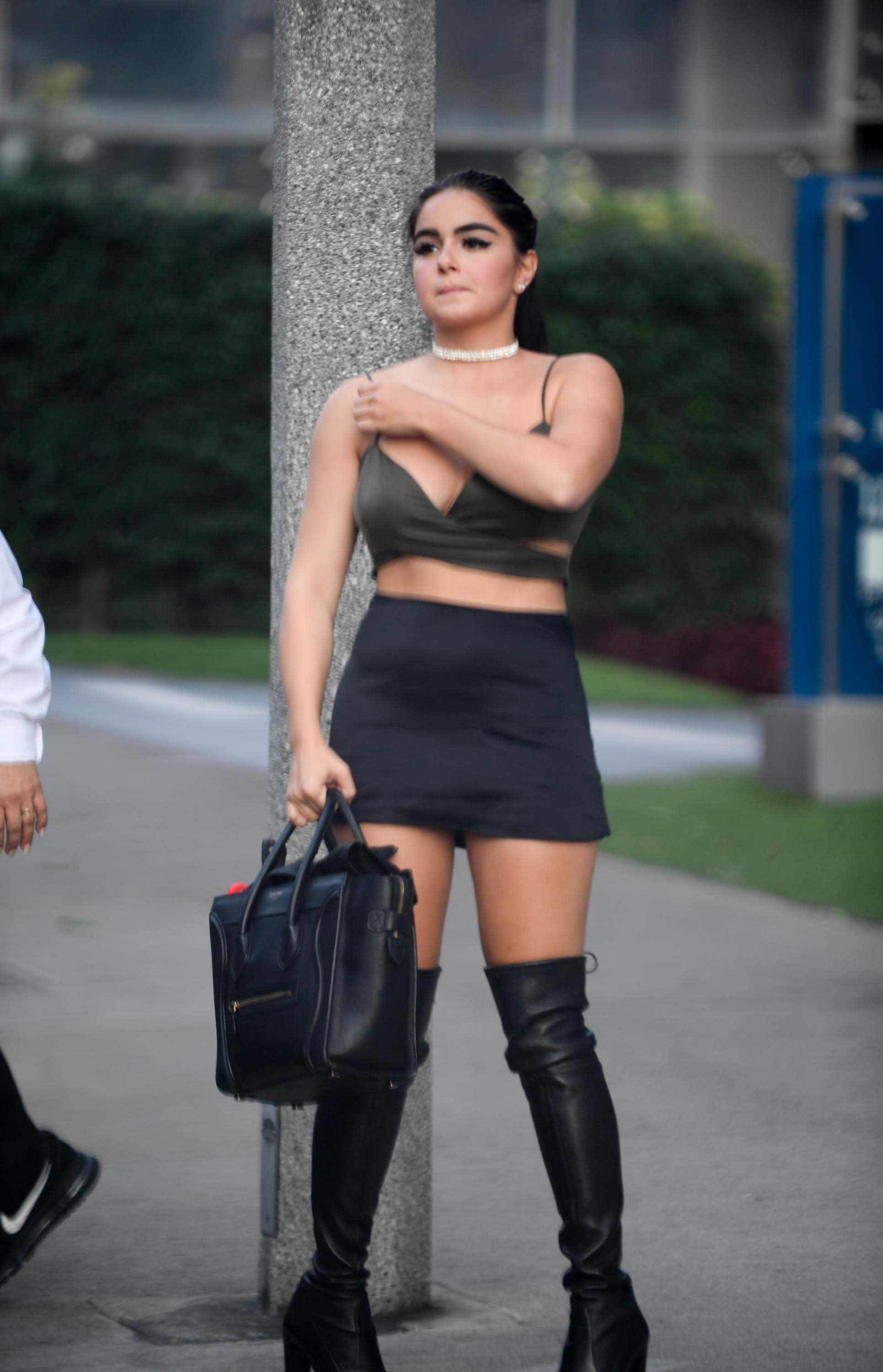 Ariel Winter waiting for the Valet at BOA