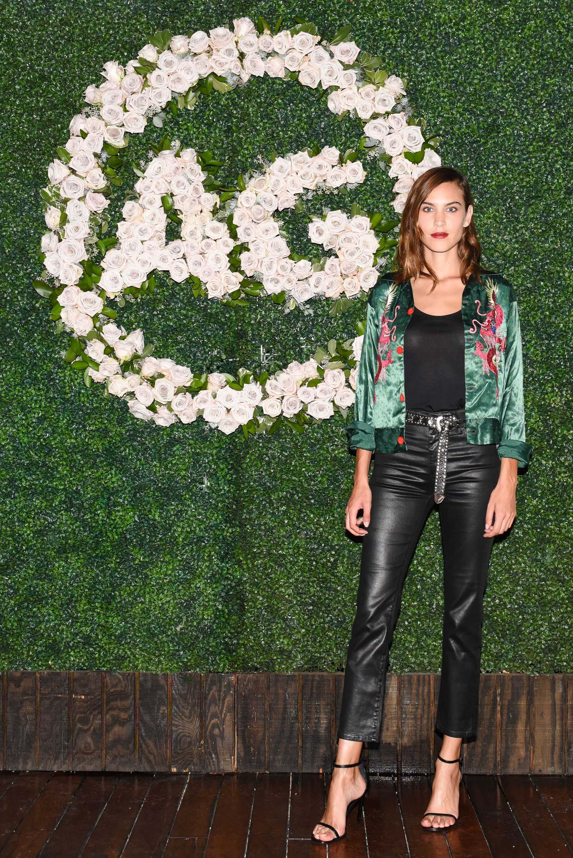 Alexa Chung attends the 90’s Young Hollywood event presented by AG