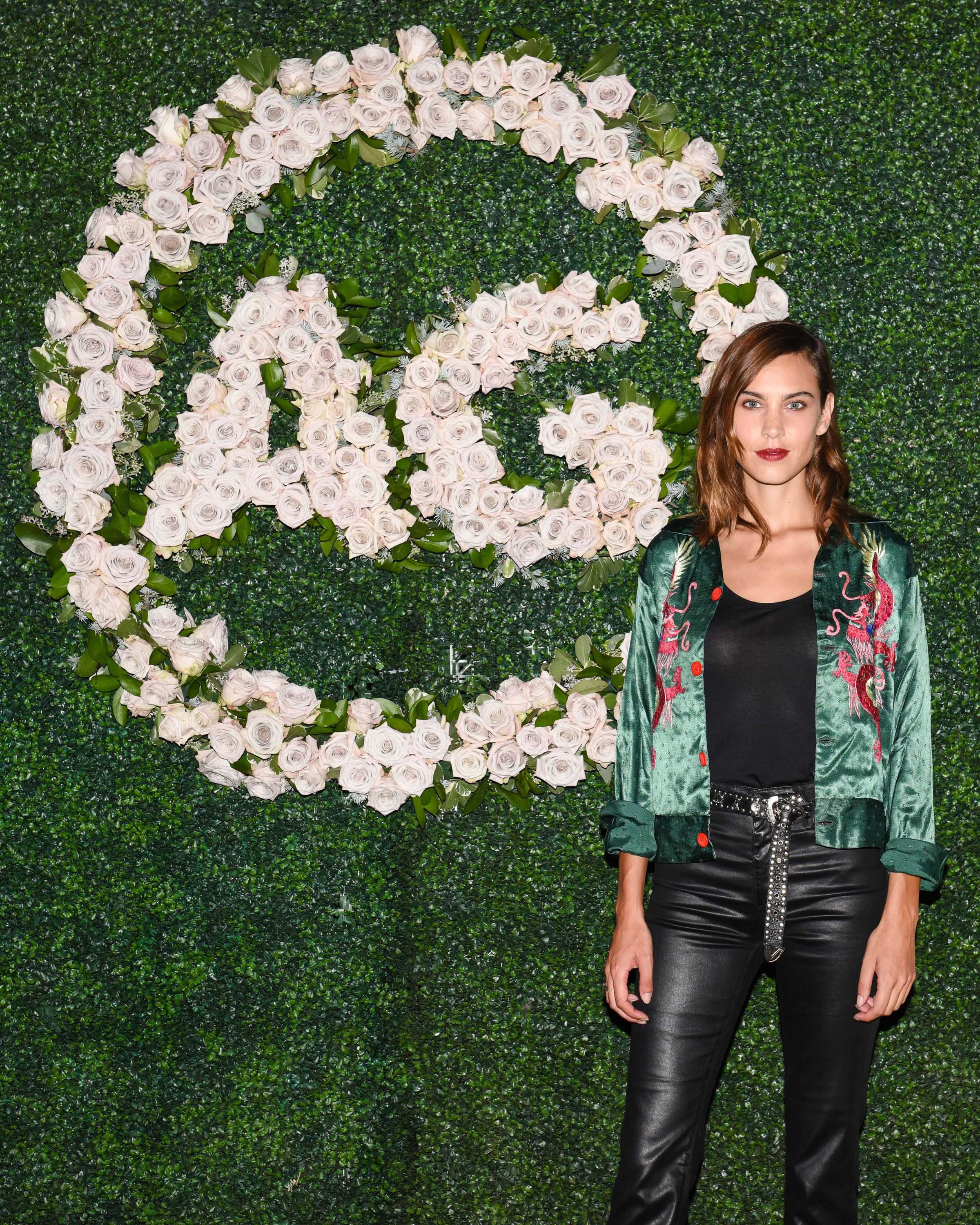 Alexa Chung attends the 90’s Young Hollywood event presented by AG