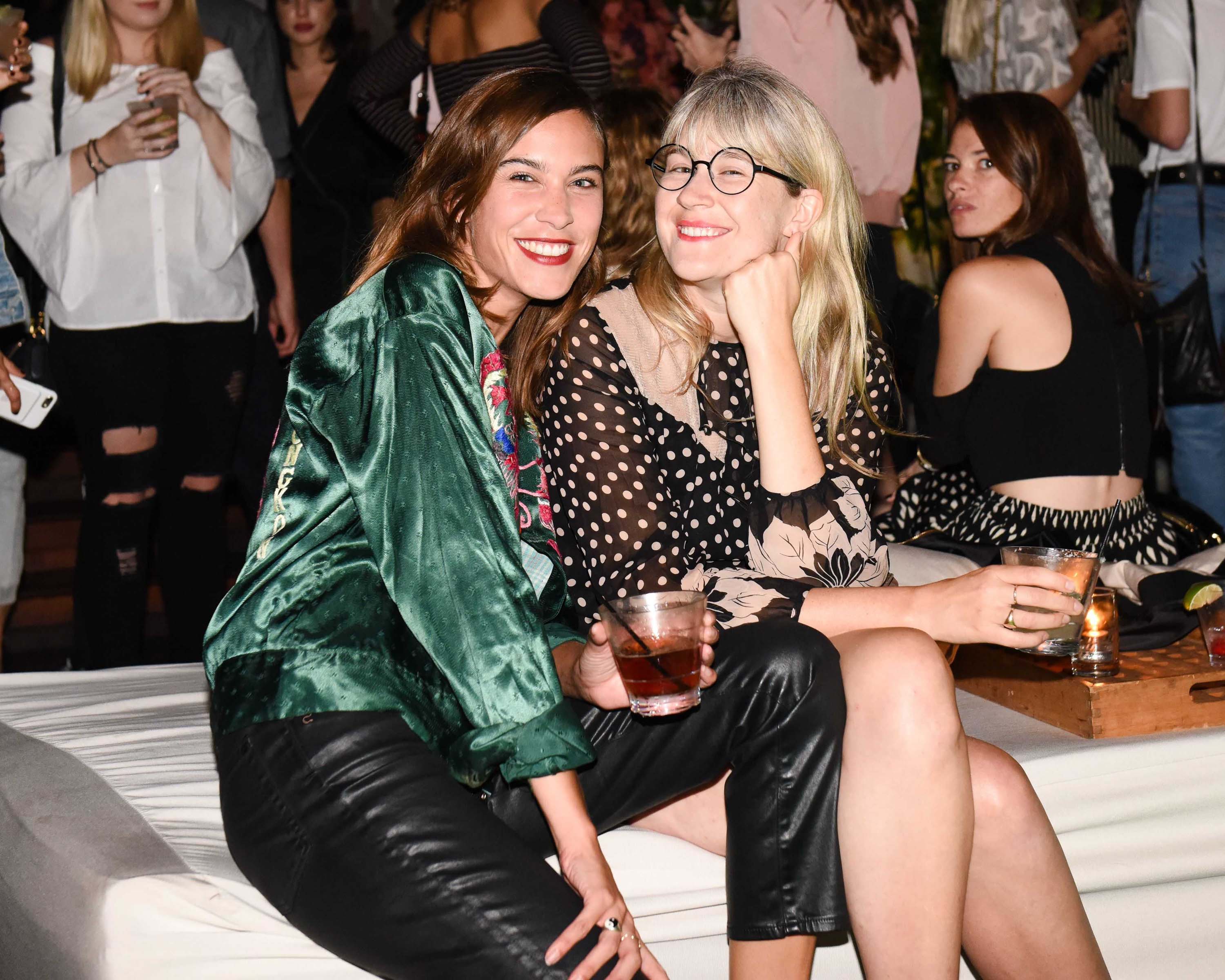Alexa Chung attends the 90’s Young Hollywood event presented by AG