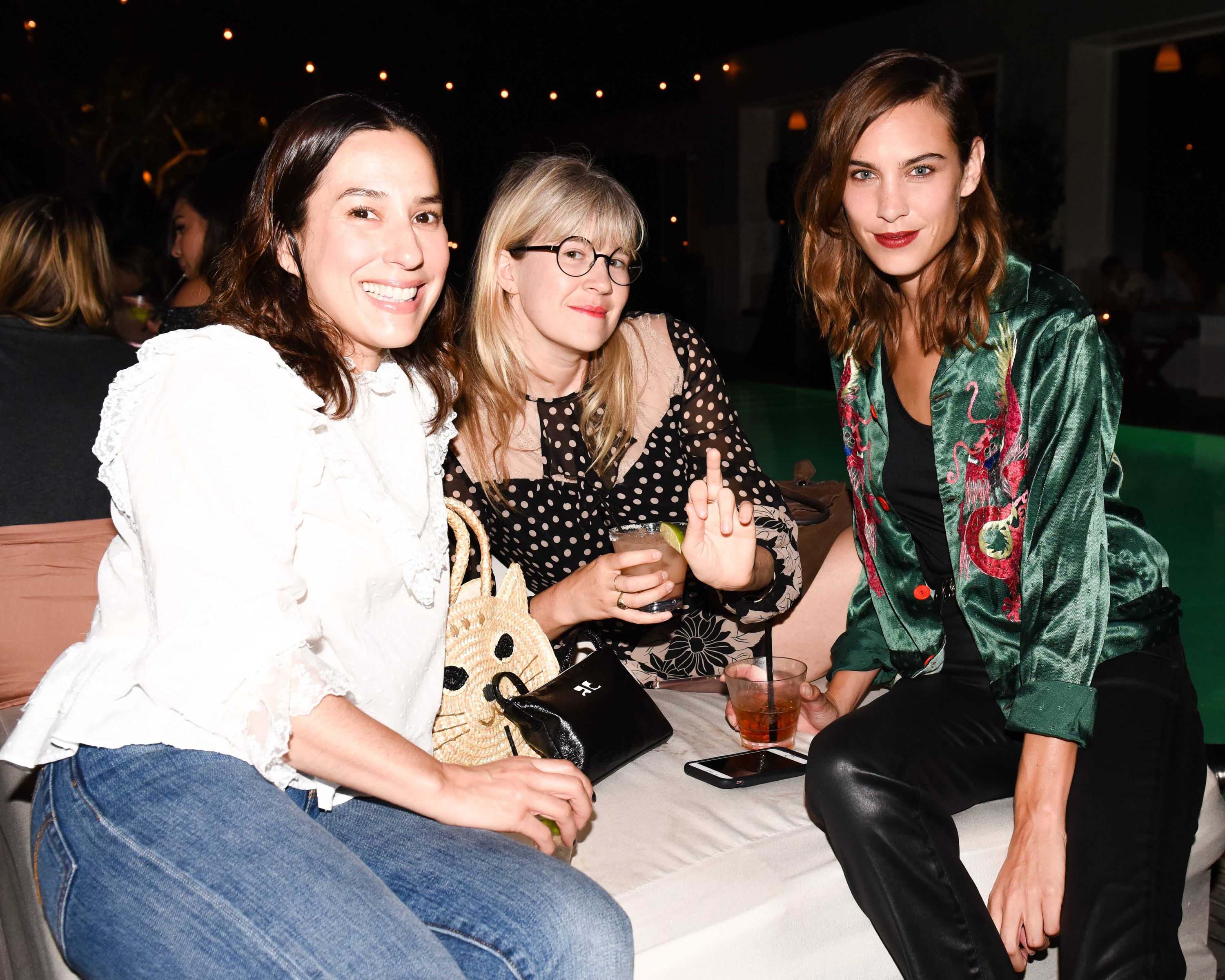 Alexa Chung attends the 90’s Young Hollywood event presented by AG