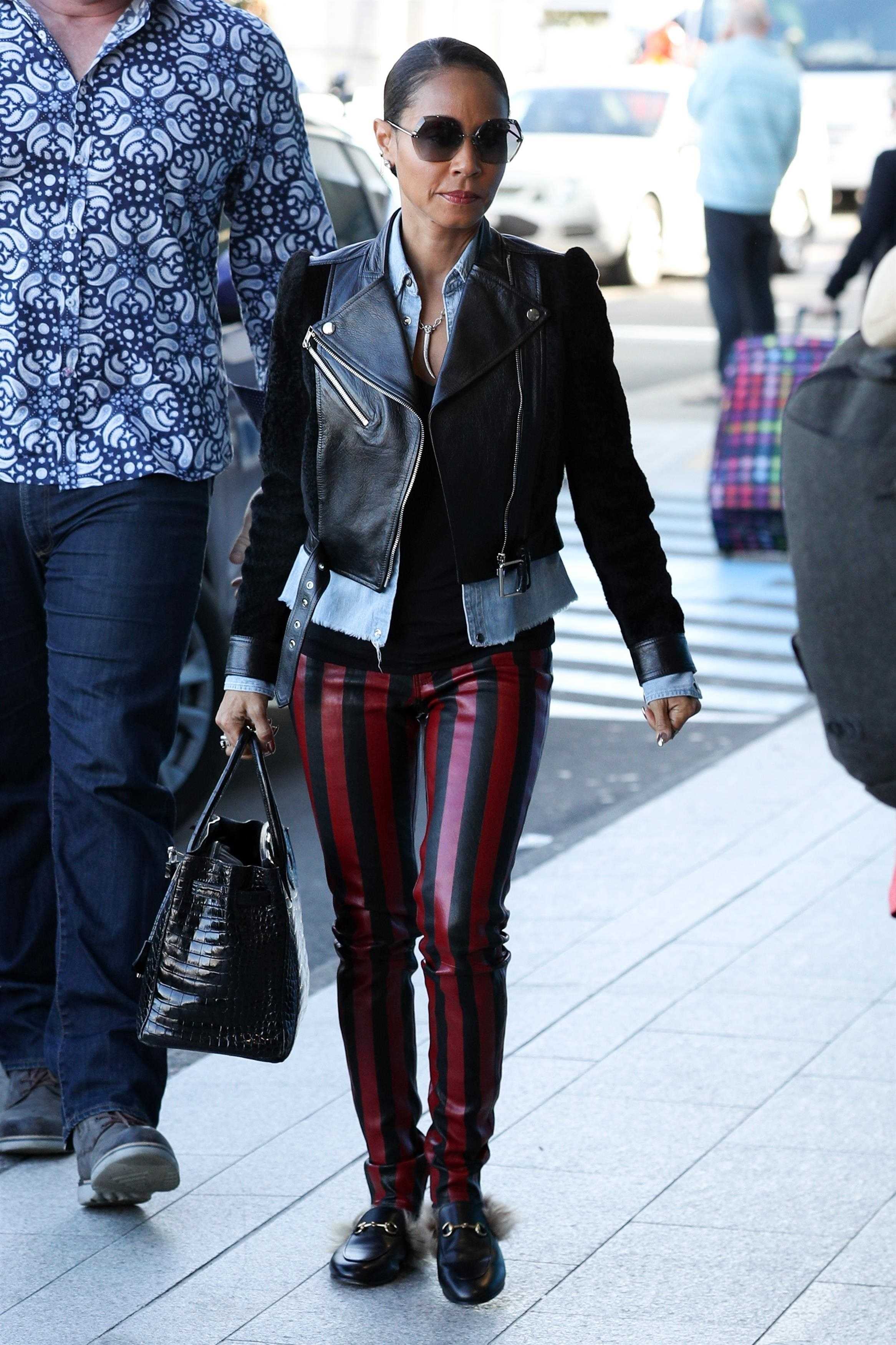 Jada Pinkett Smith seen at the Sydney airport