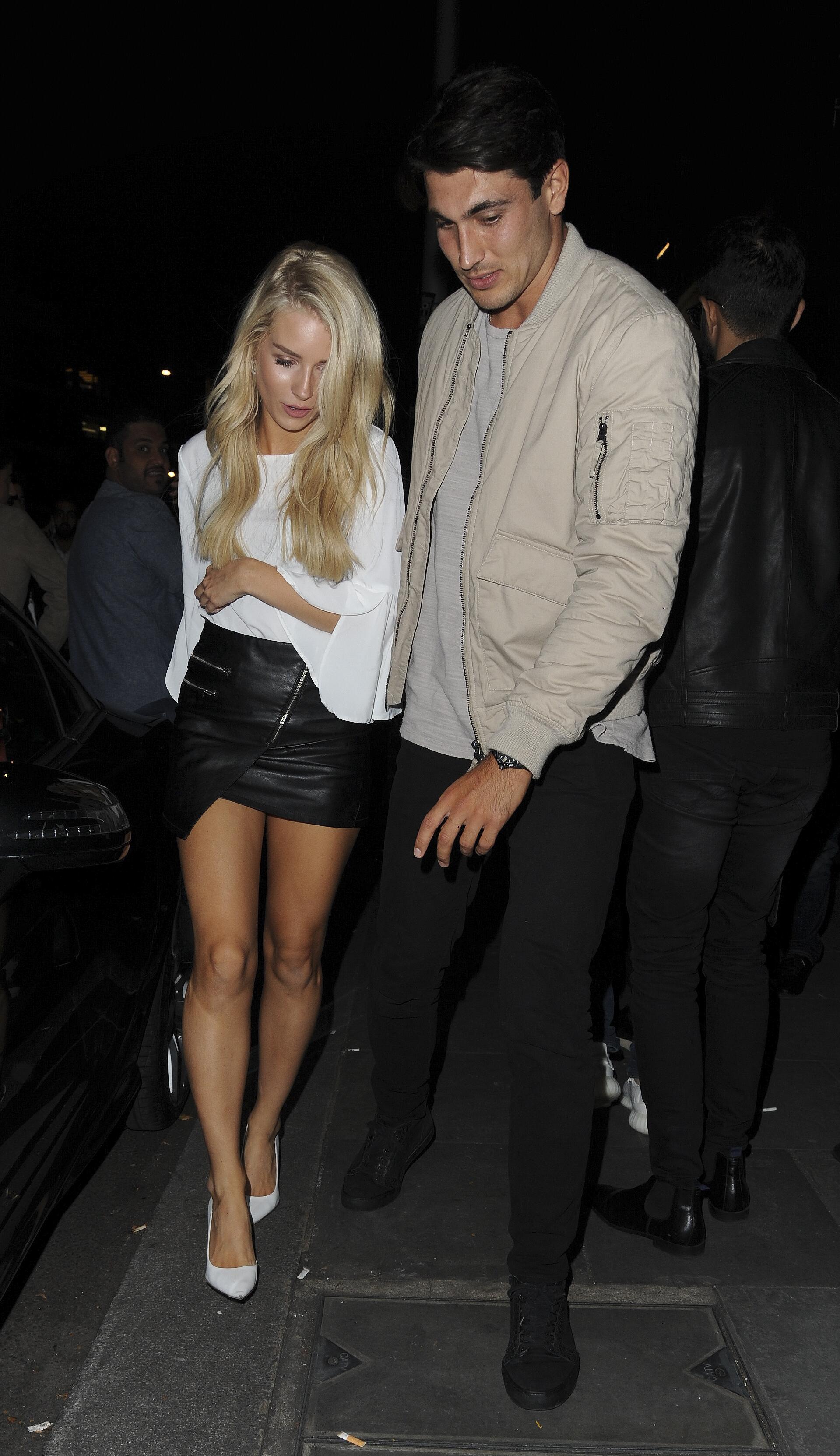 Lottie Moss seen leaving Ours Restaurant