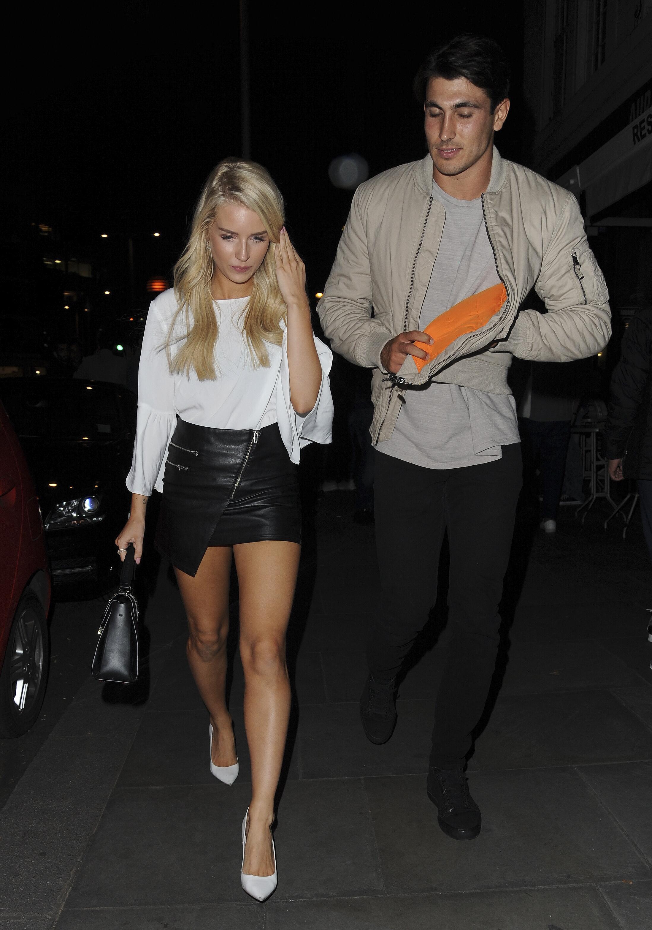 Lottie Moss seen leaving Ours Restaurant