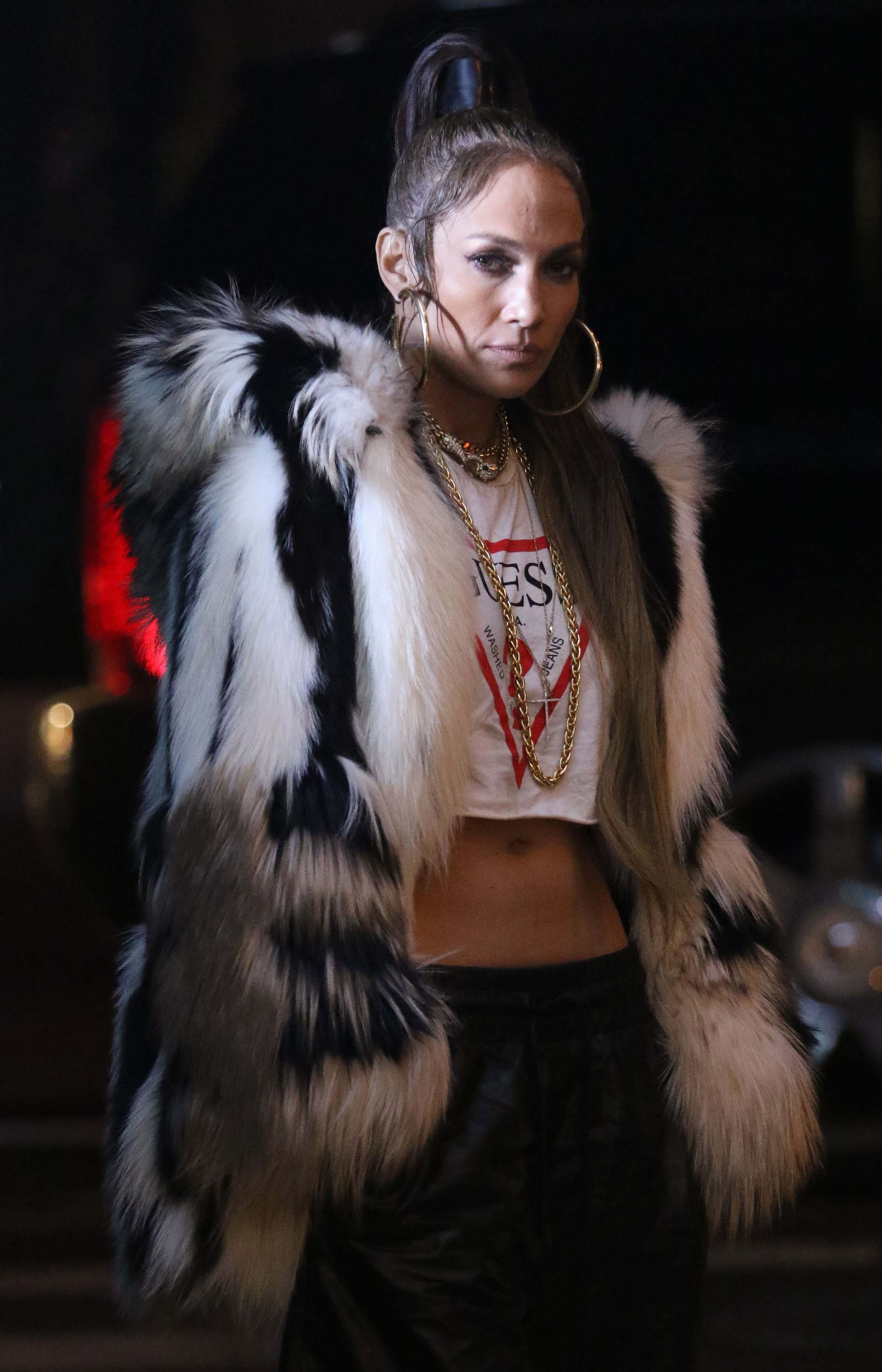 Jennifer Lopez filming her latest Music Video Amor