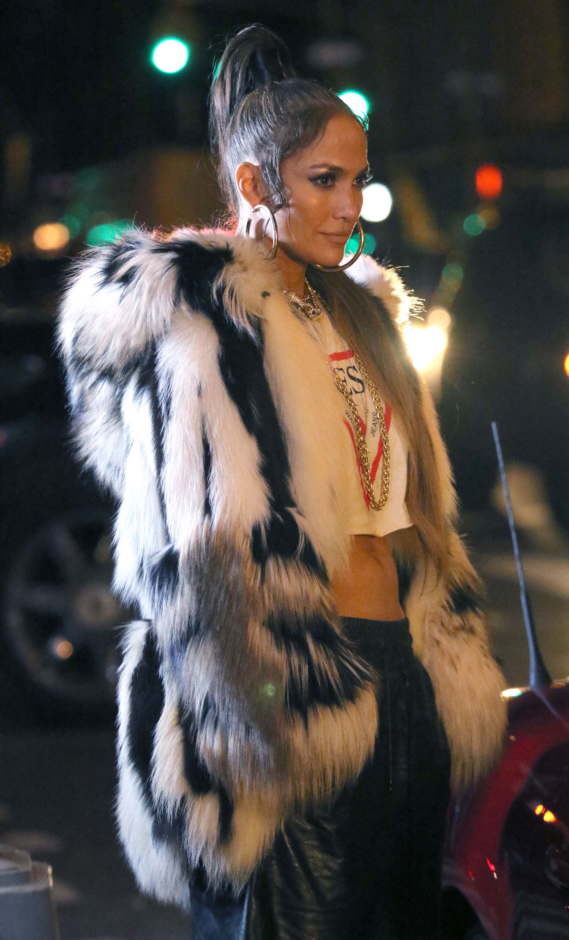 Jennifer Lopez filming her latest Music Video Amor