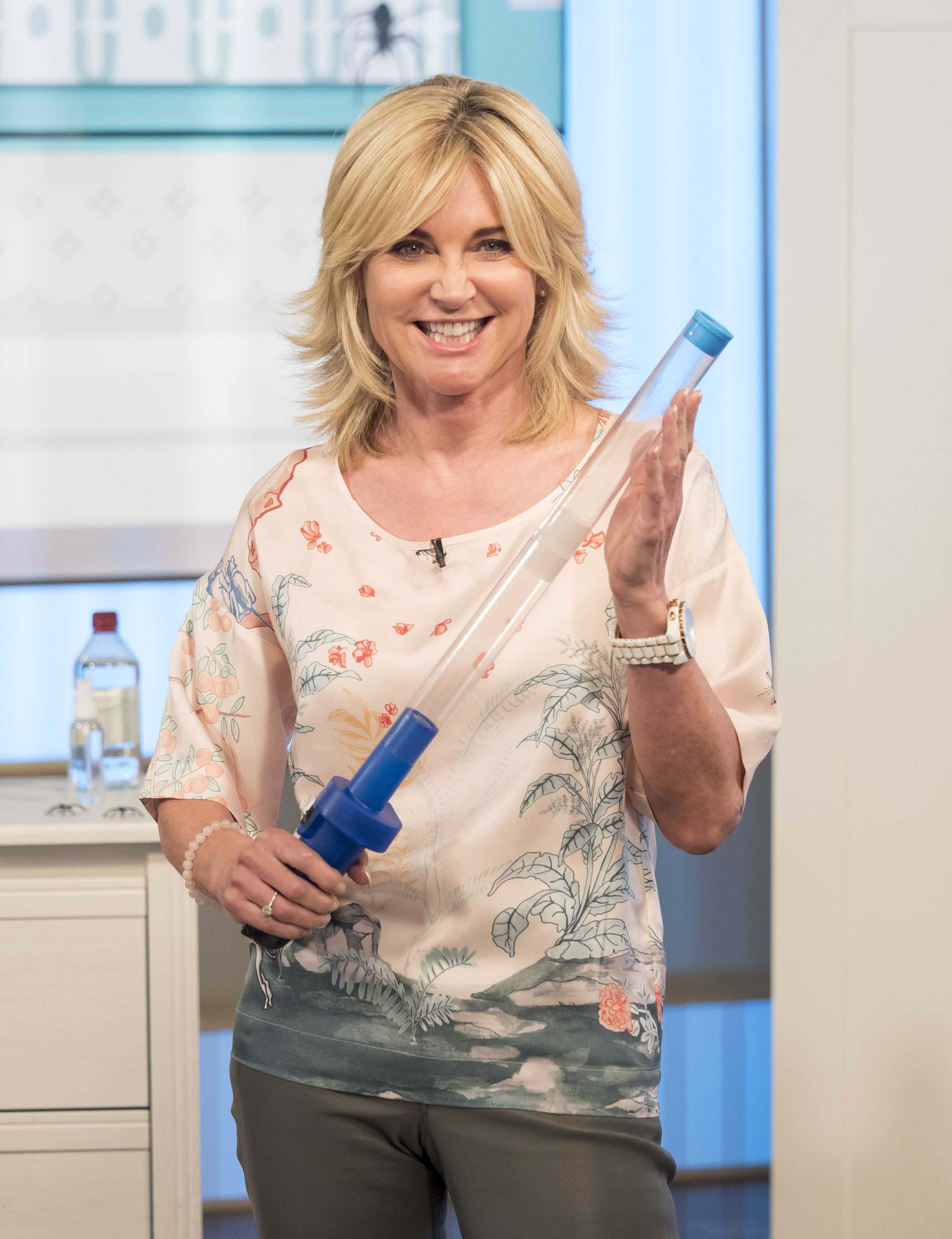 Anthea Turner seen at the This Morning show