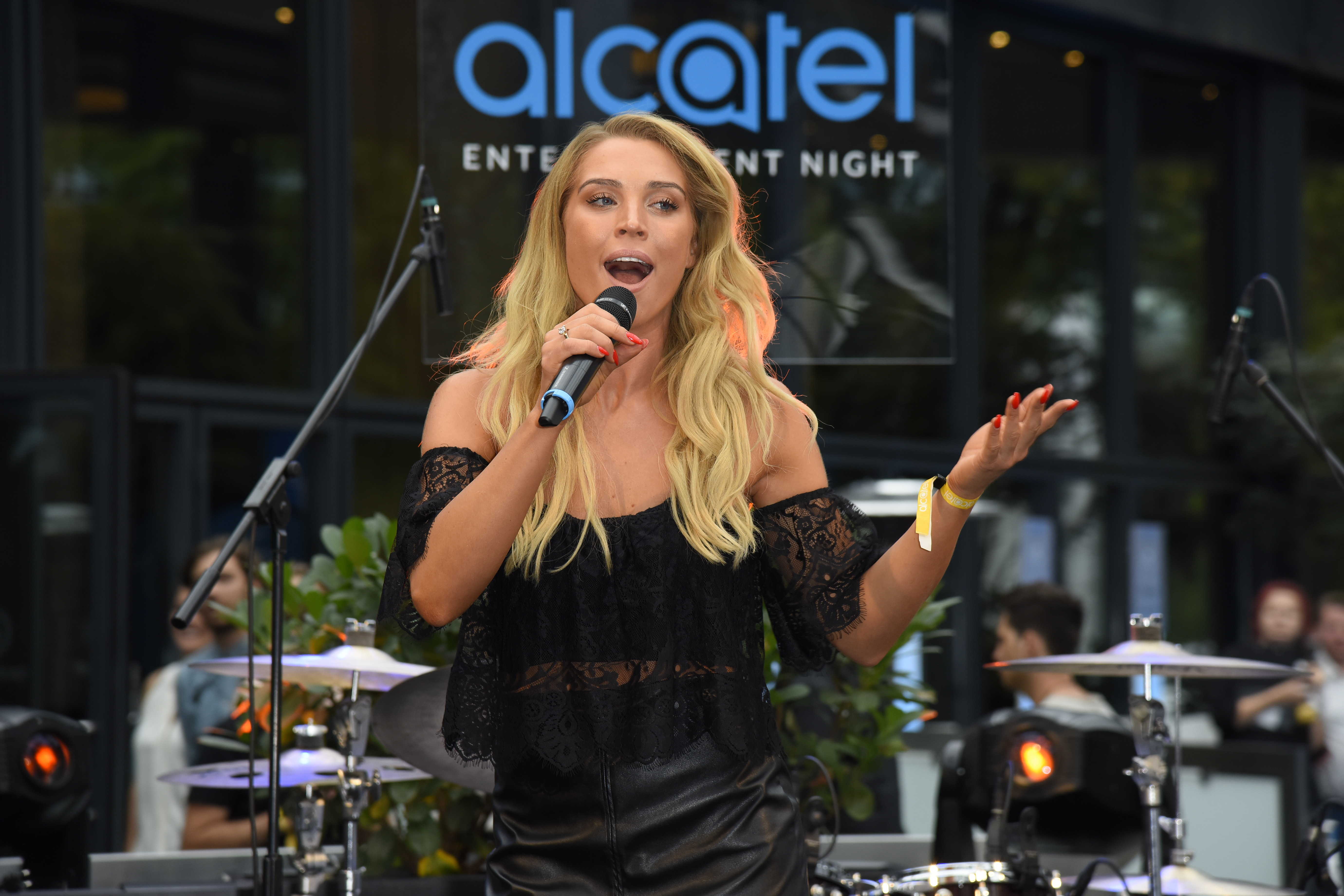 Aneta Sablik attends the Alcatel Entertainment Night feat. Music Meets Media