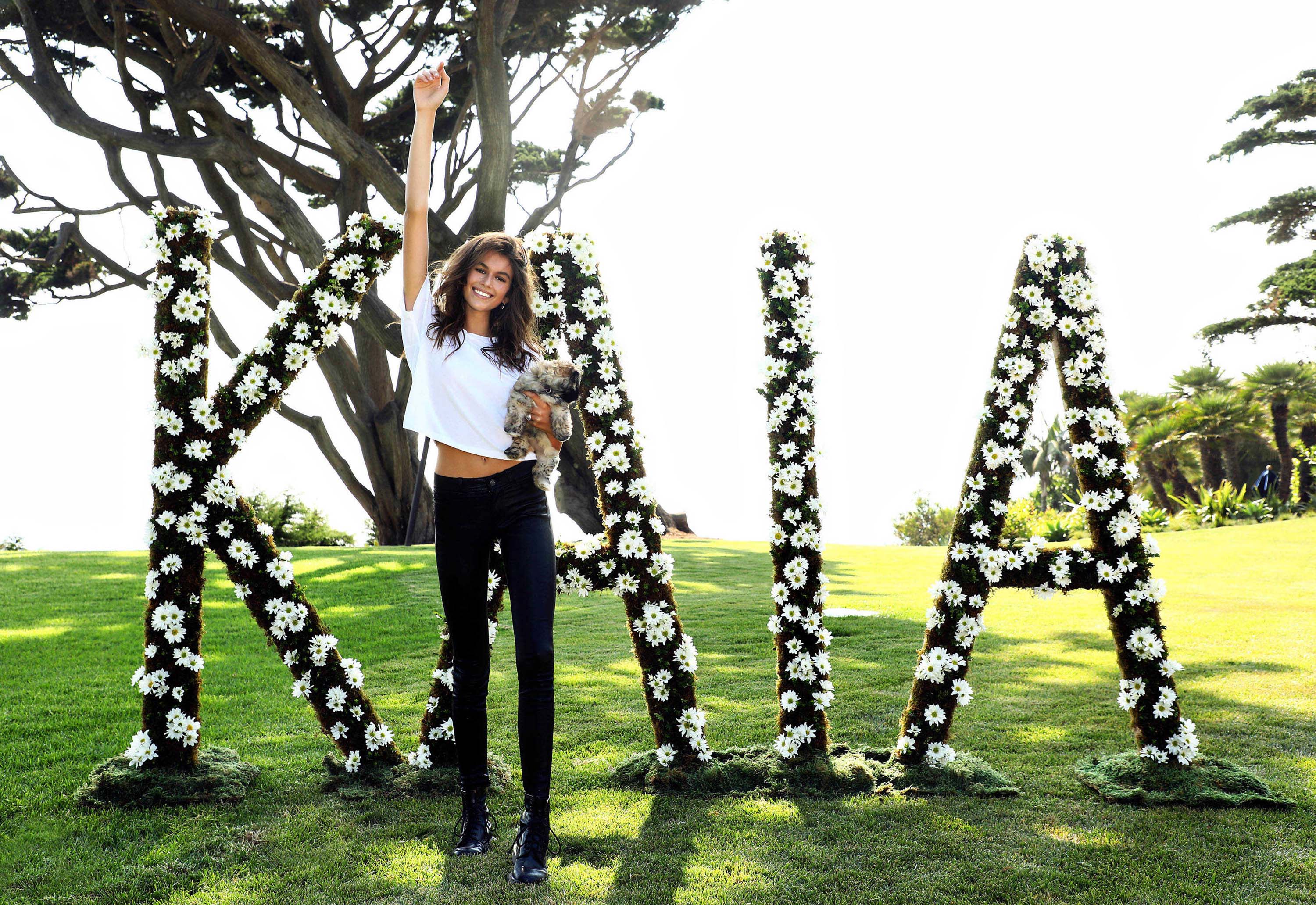 Kaia Gerber seen at a photoshoot for her birthday