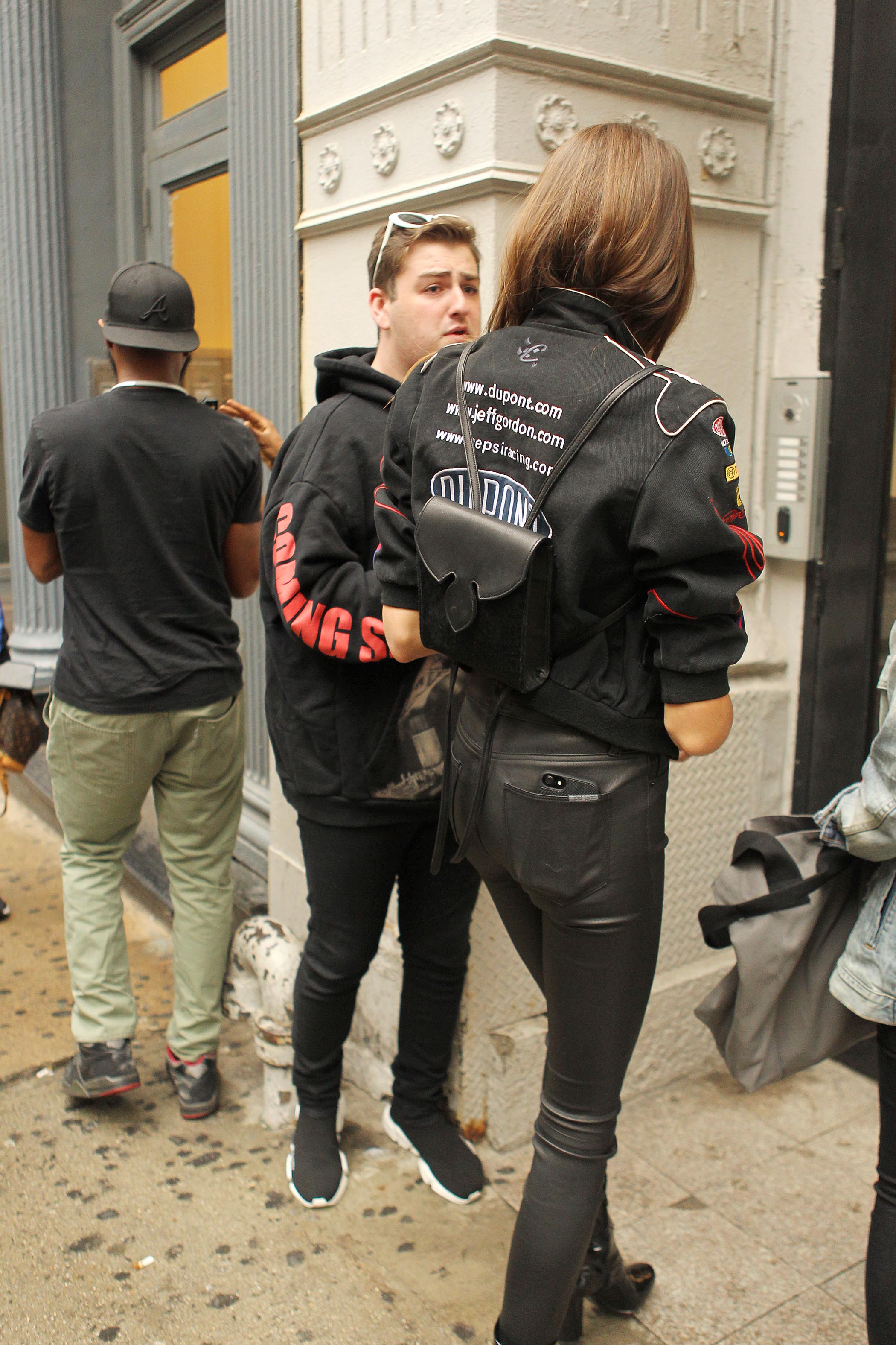 Kaia Gerber seen at the Alexander Wang fitting rooms