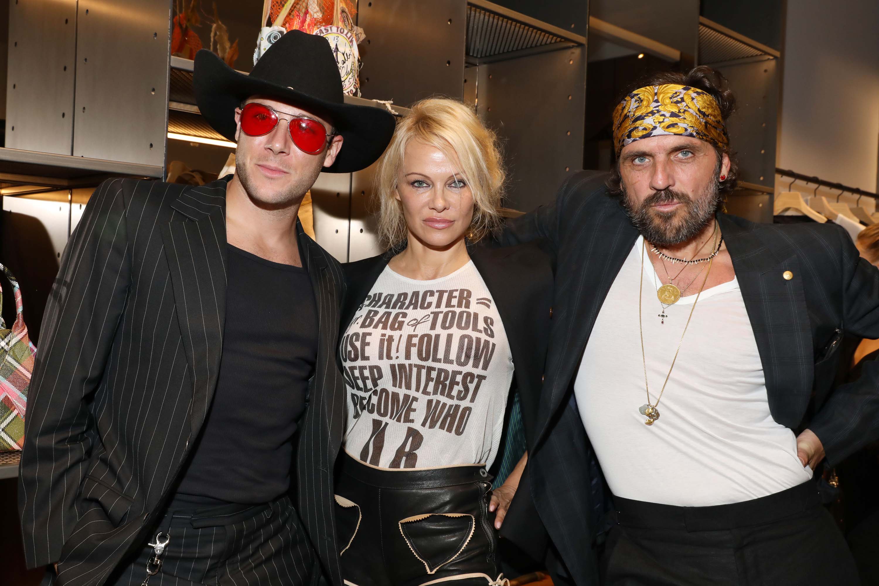 Pamela Anderson attends Vivienne Westwood x Juergen Teller exhibition opening