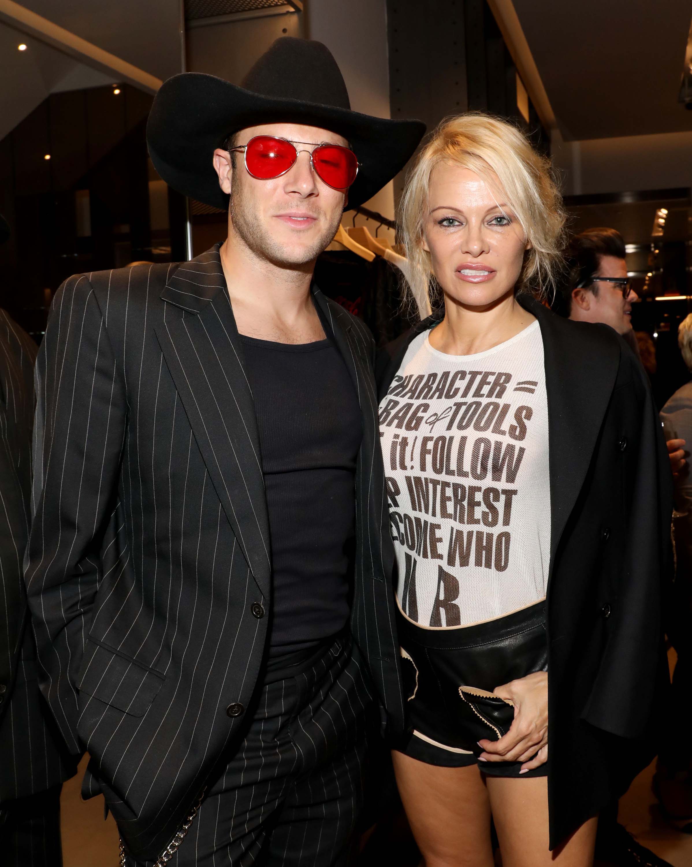 Pamela Anderson attends Vivienne Westwood x Juergen Teller exhibition opening