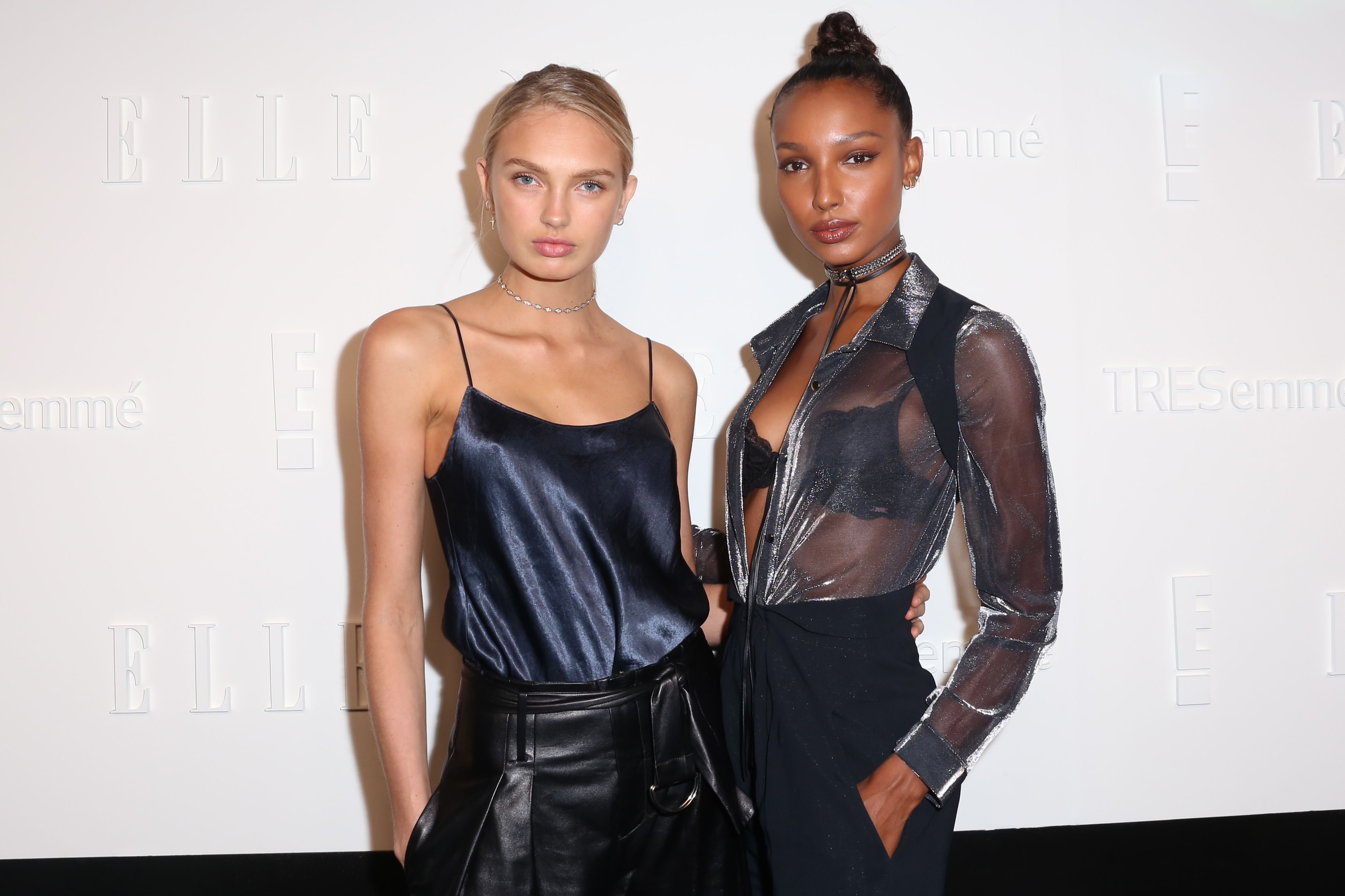 Romee Strijd attends Elle IMG party