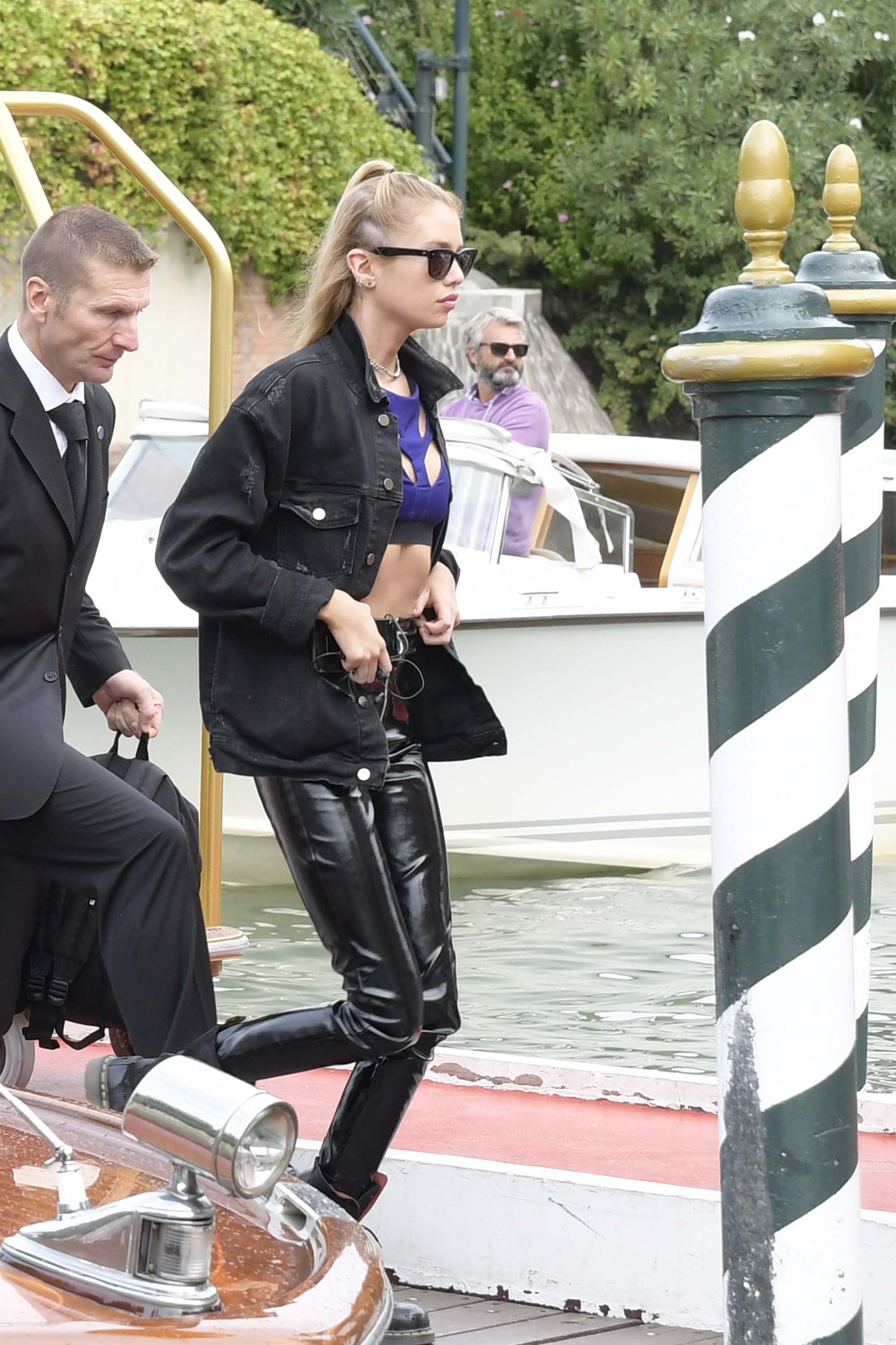 Stella Maxwell arrives in Venice Lido