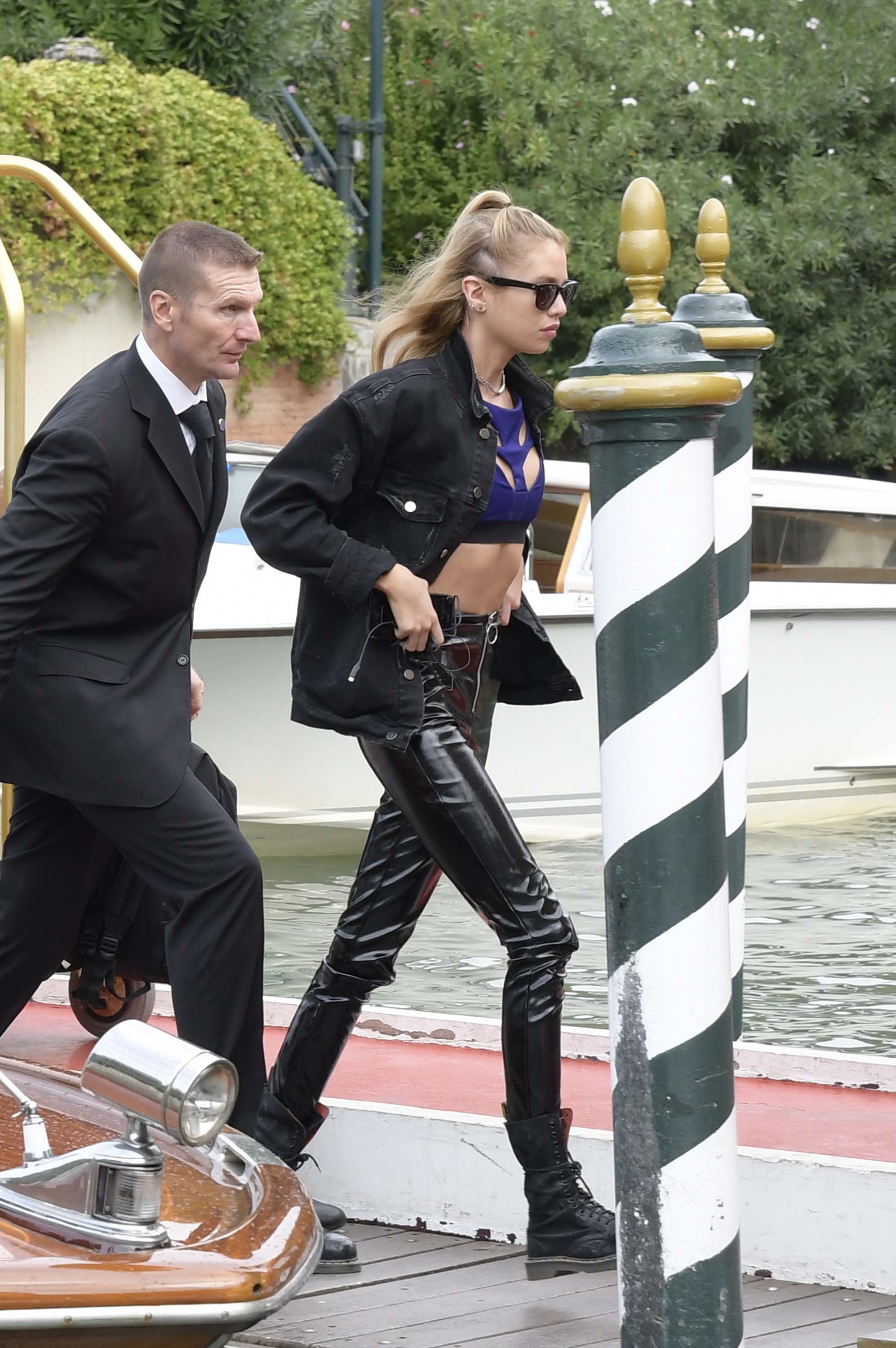 Stella Maxwell arrives in Venice Lido