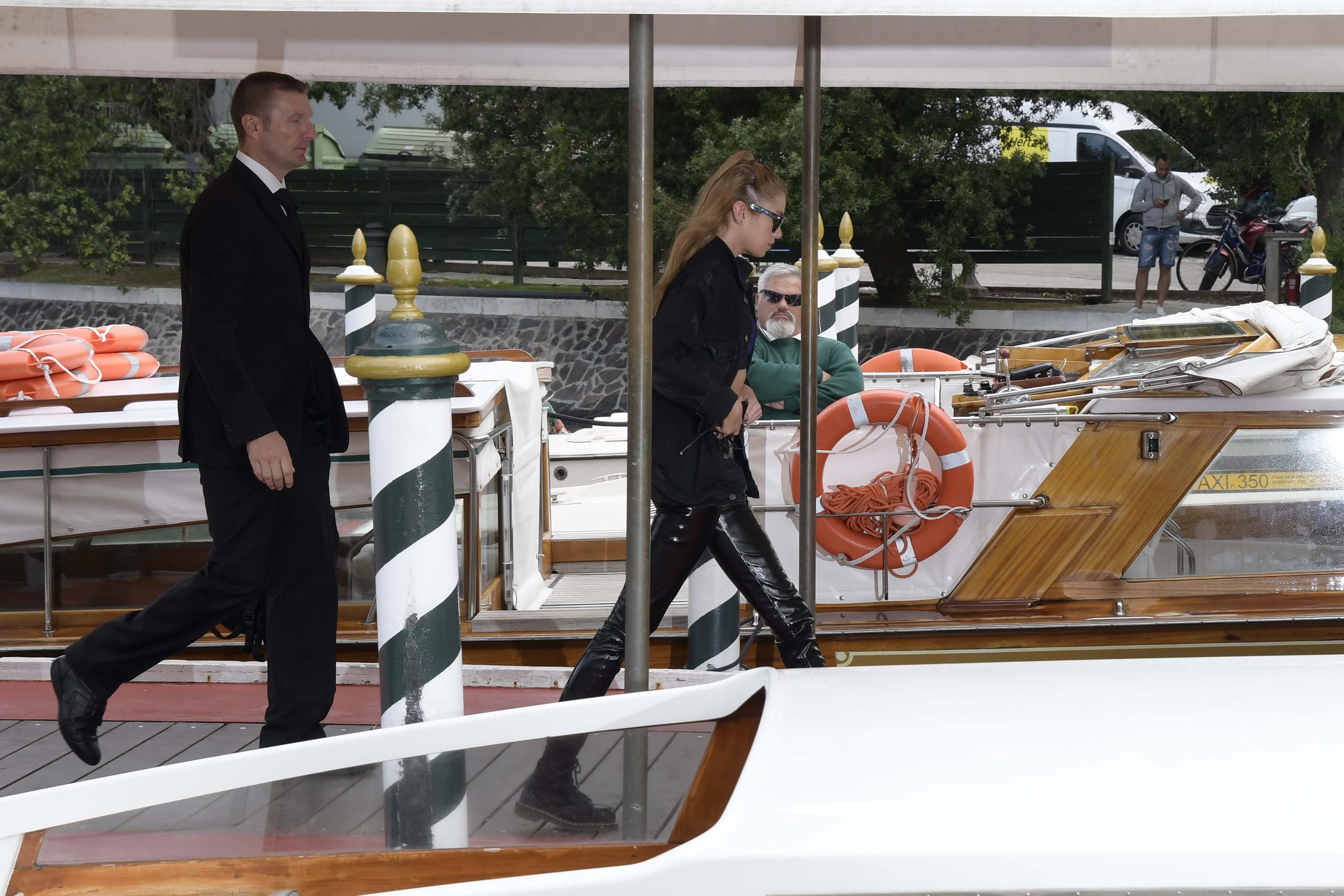Stella Maxwell arrives in Venice Lido