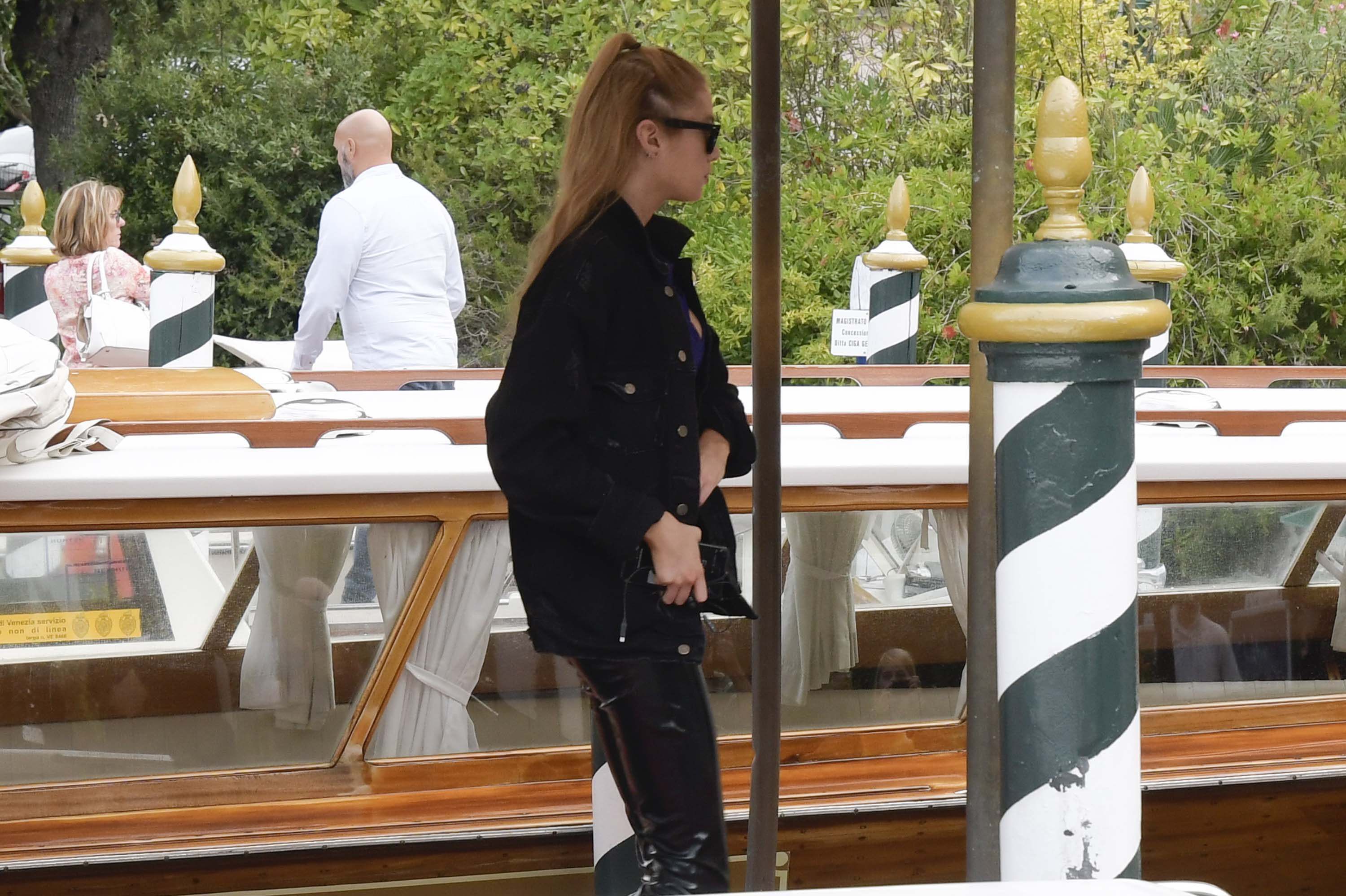 Stella Maxwell arrives in Venice Lido