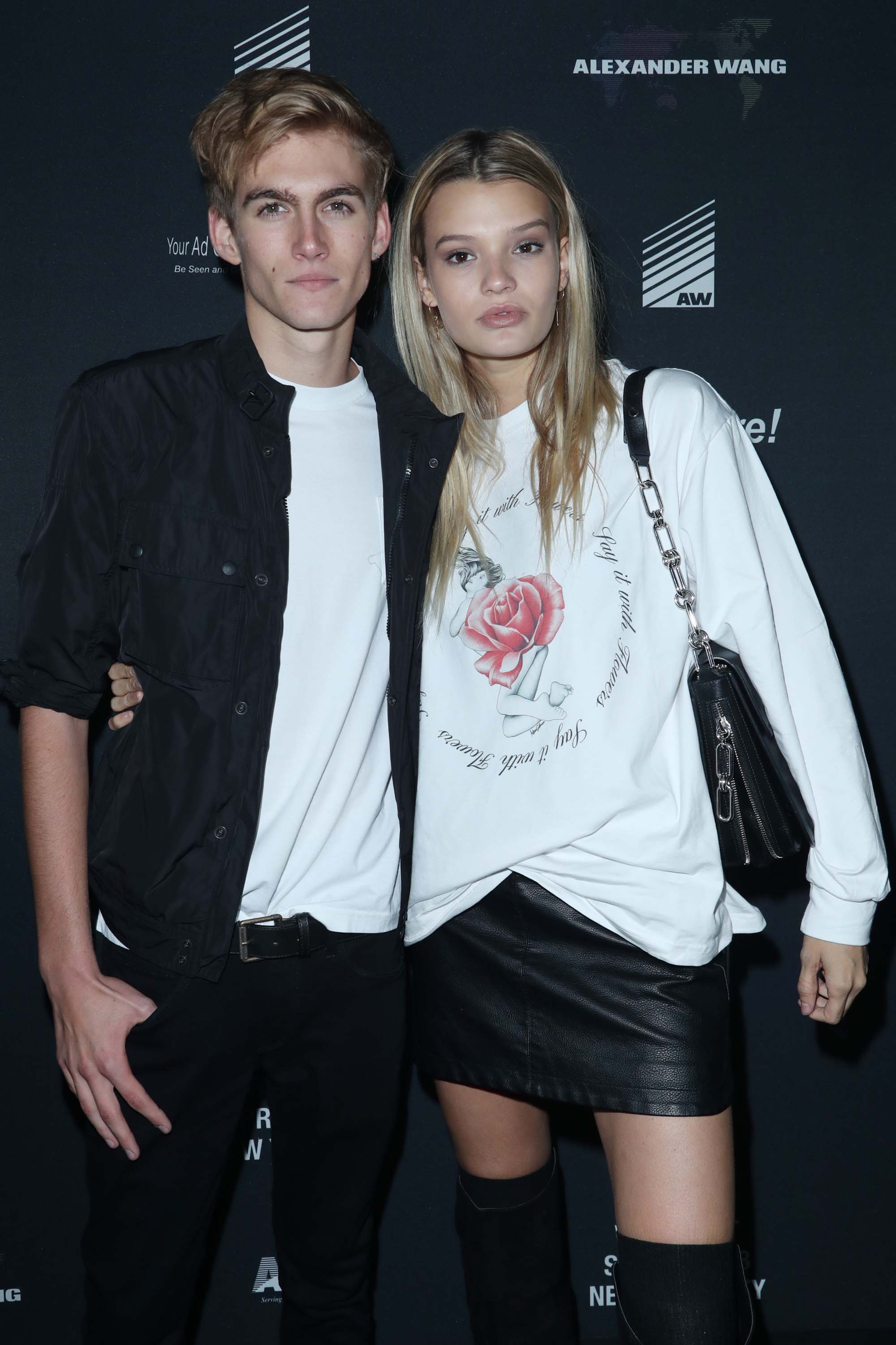 Cayley King attends Alexander Wang show