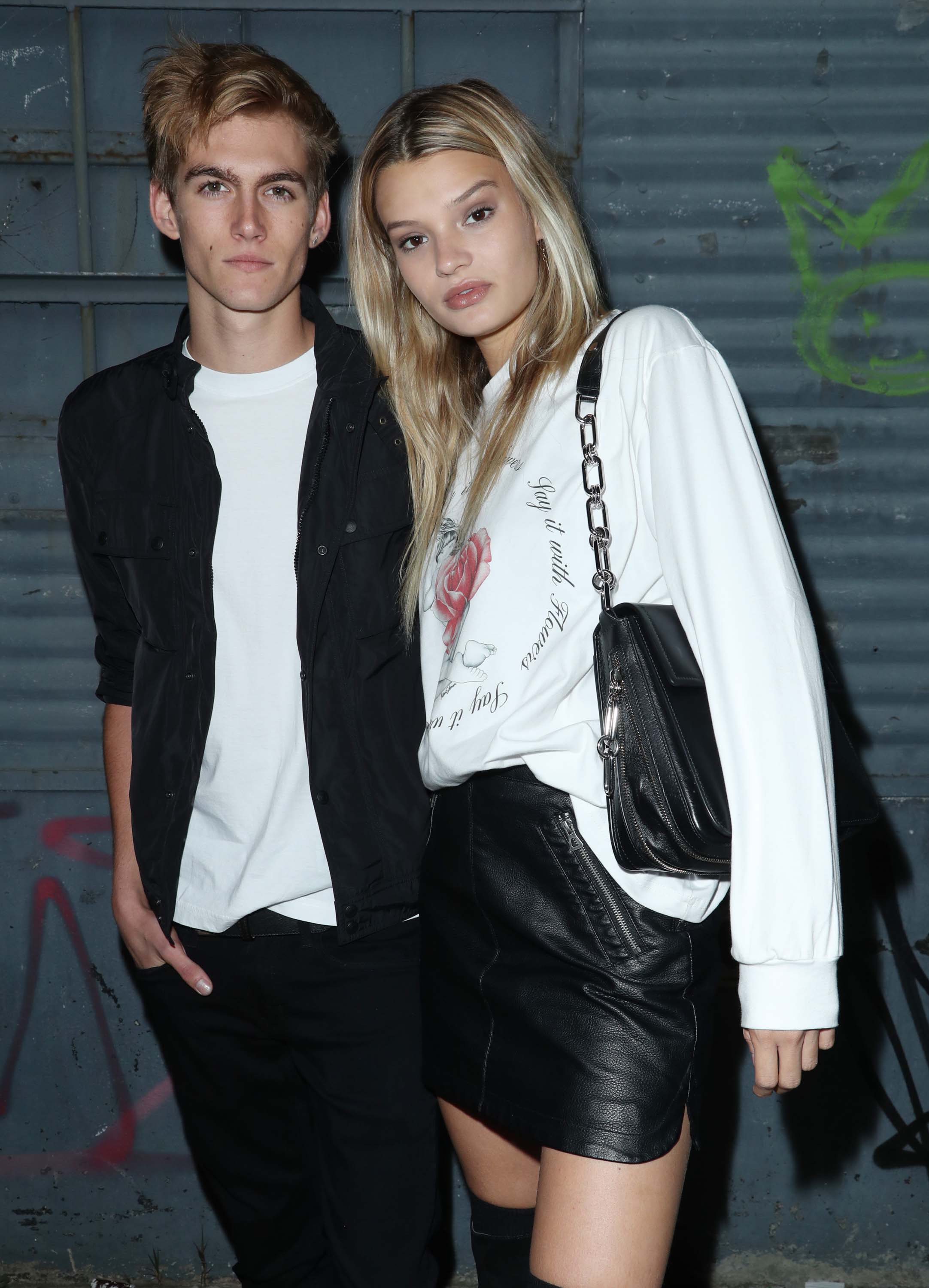 Cayley King attends Alexander Wang show