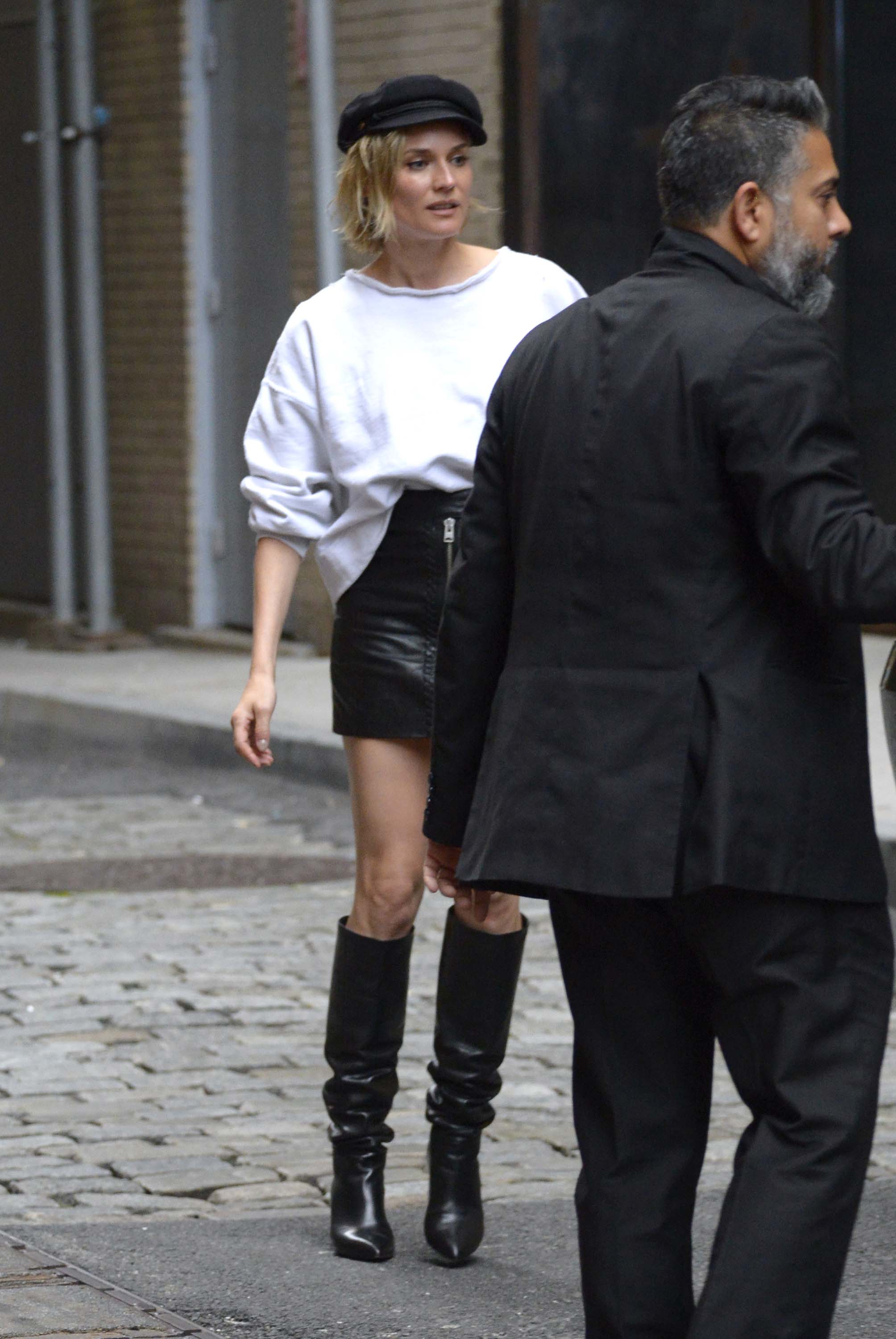 Diane Kruger is spotted stepping out in the Tribeca