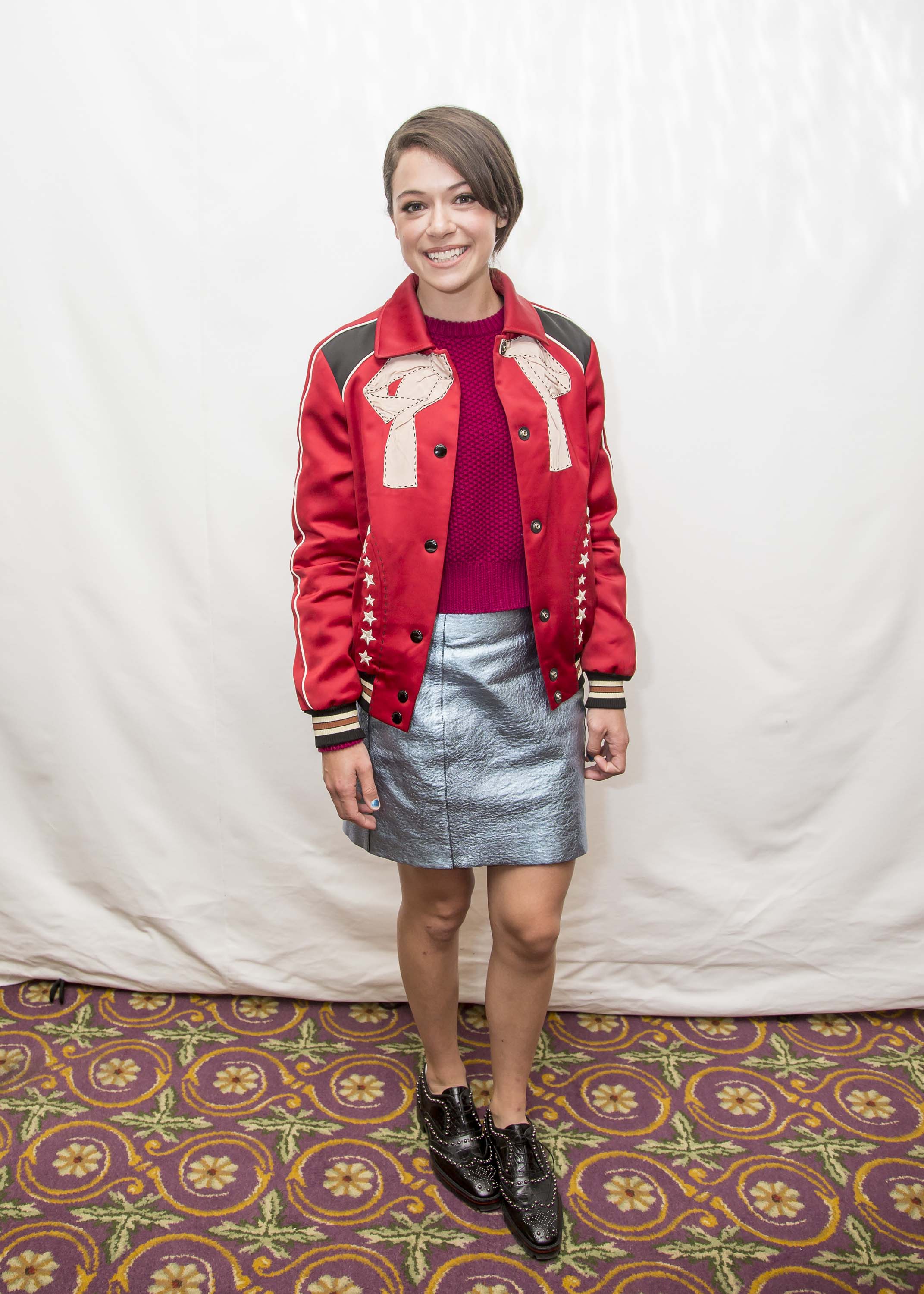 Tatiana Maslany attends Press conference during 42nd Toronto International Film Festival