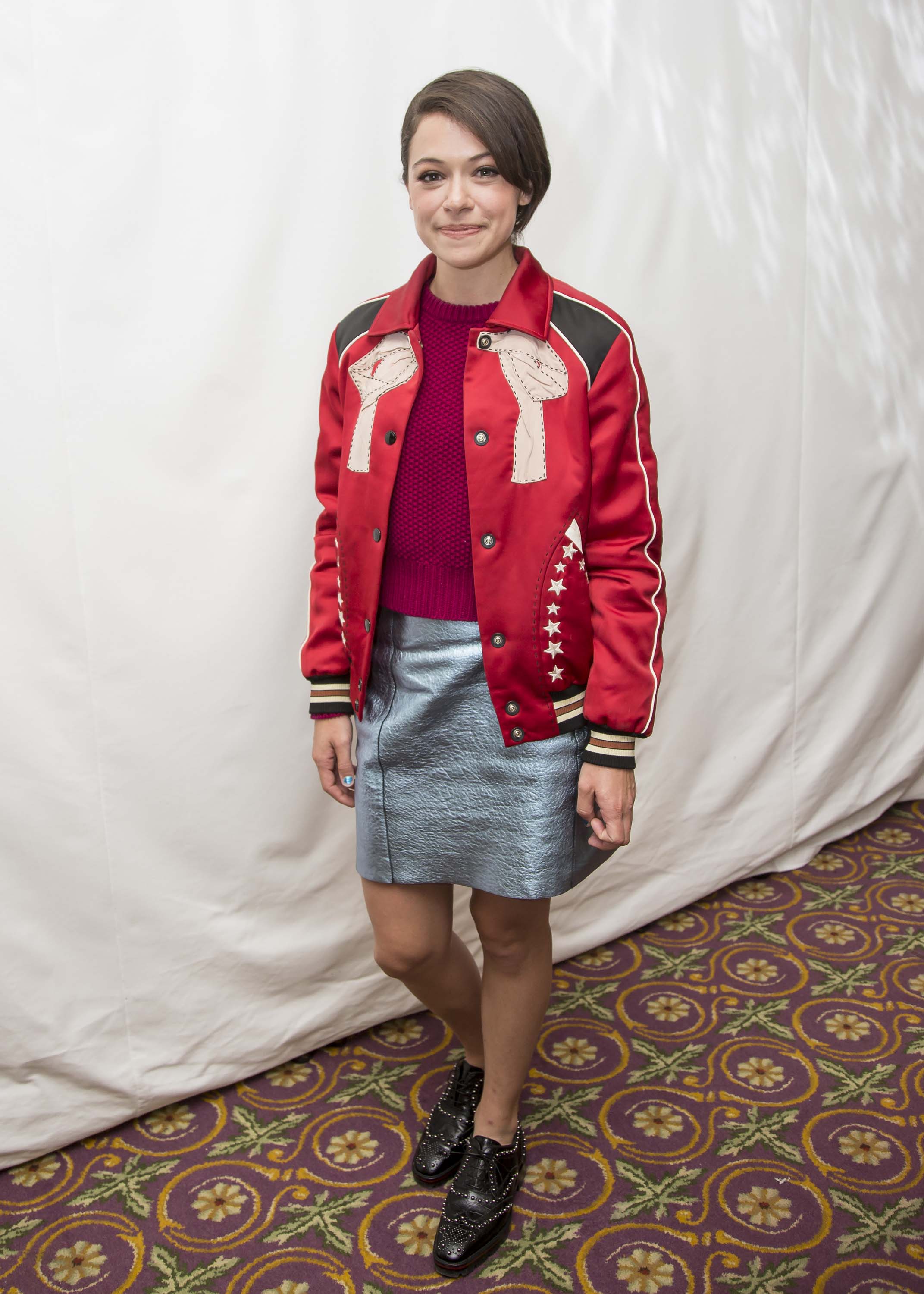 Tatiana Maslany attends Press conference during 42nd Toronto International Film Festival