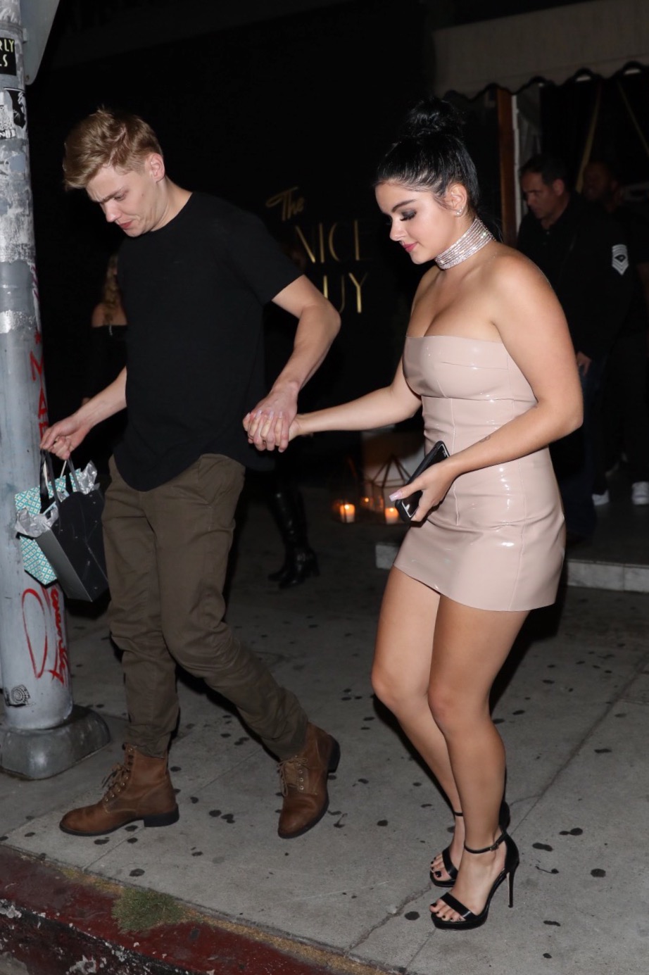 Ariel Winter outside The Nice Guy with Levi Meaden