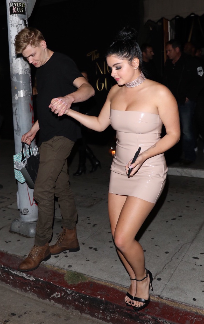 Ariel Winter outside The Nice Guy with Levi Meaden