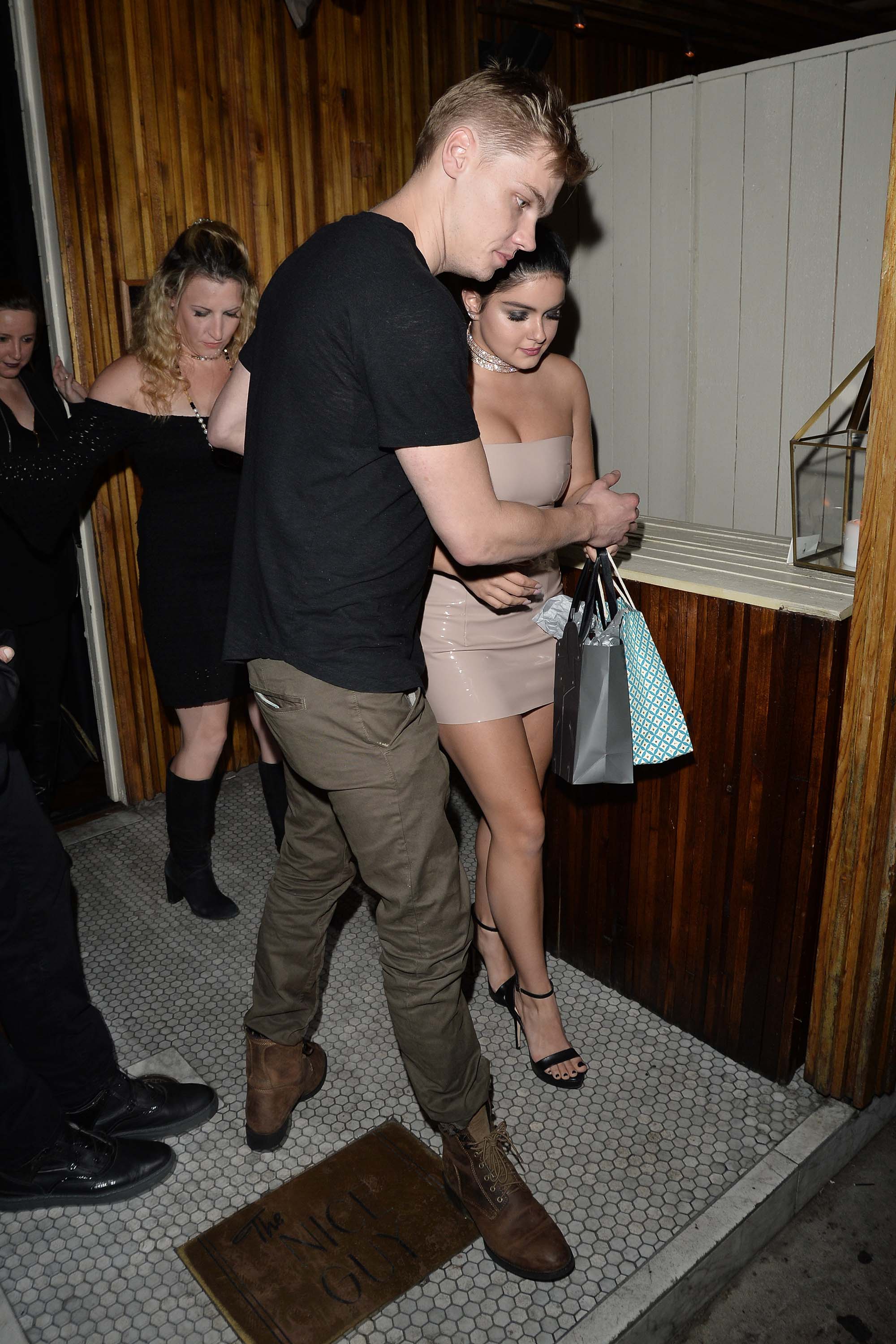 Ariel Winter outside The Nice Guy with Levi Meaden