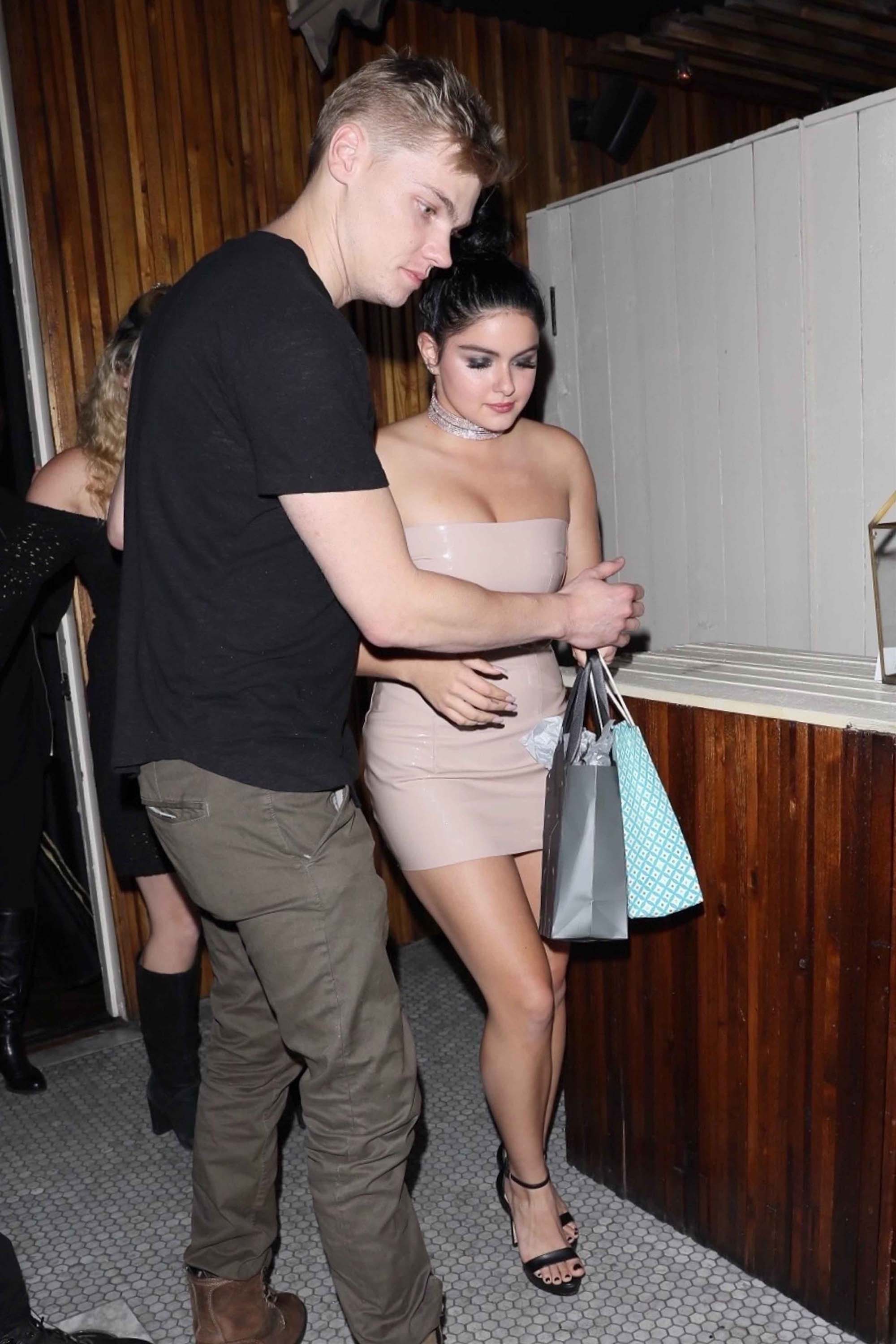 Ariel Winter outside The Nice Guy with Levi Meaden