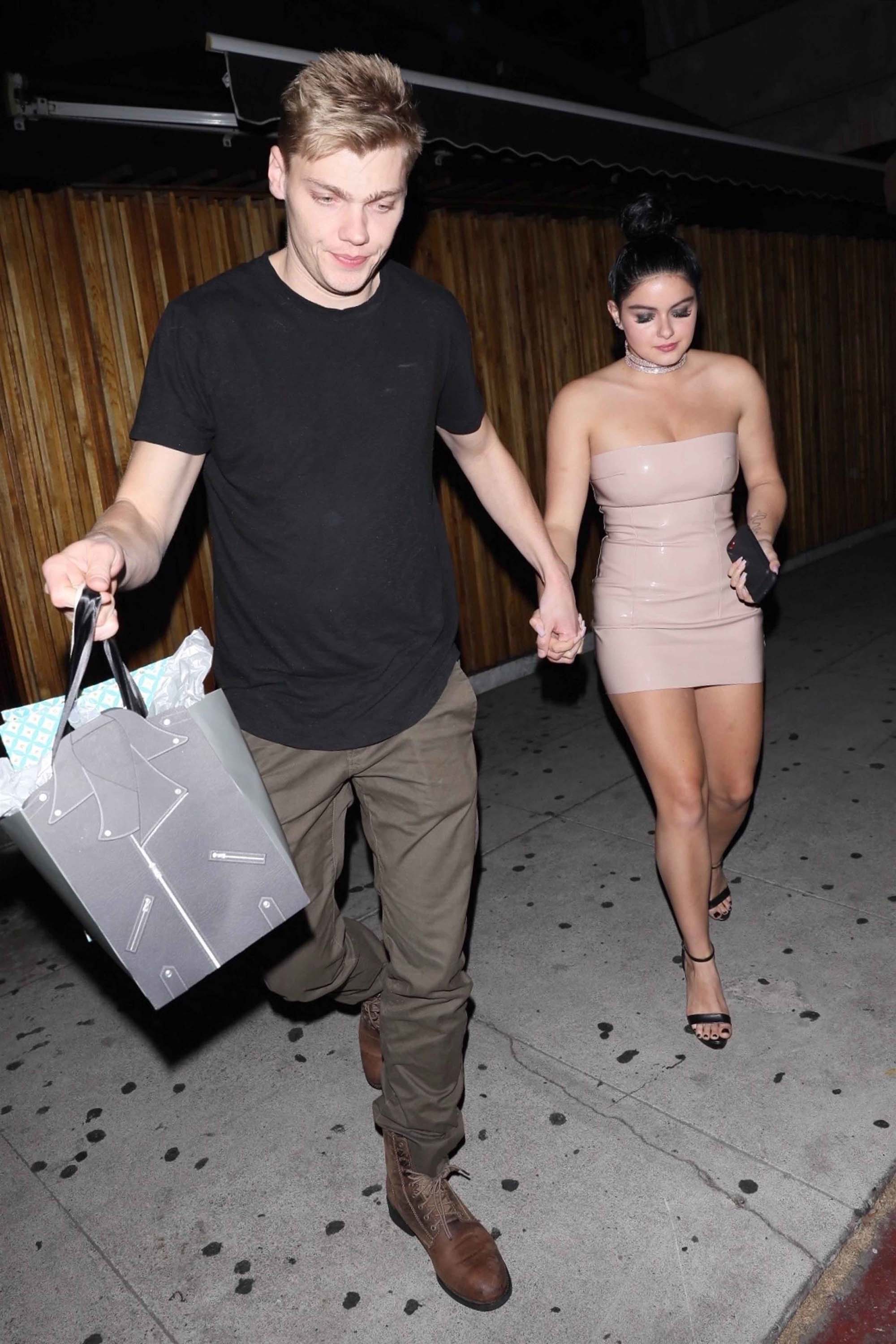 Ariel Winter outside The Nice Guy with Levi Meaden