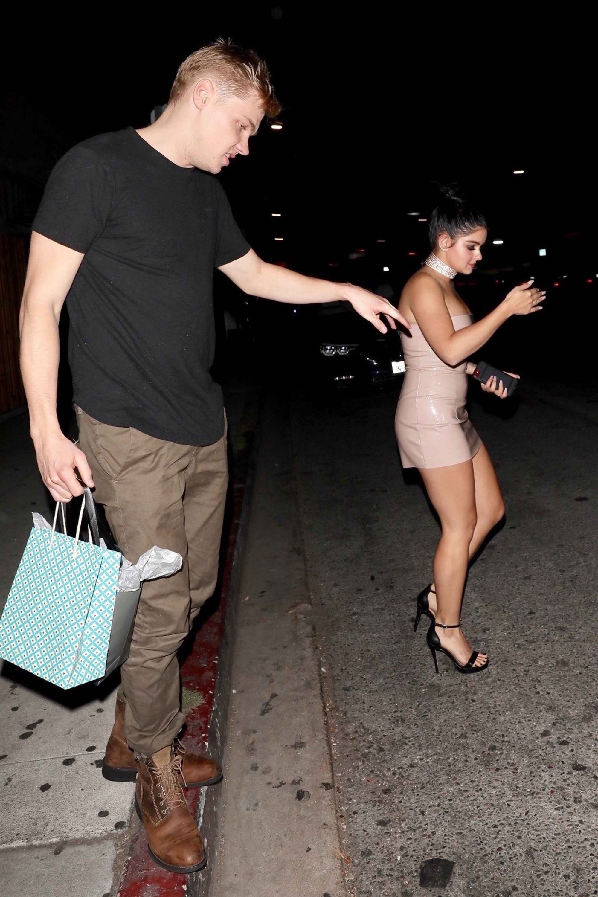 Ariel Winter outside The Nice Guy with Levi Meaden