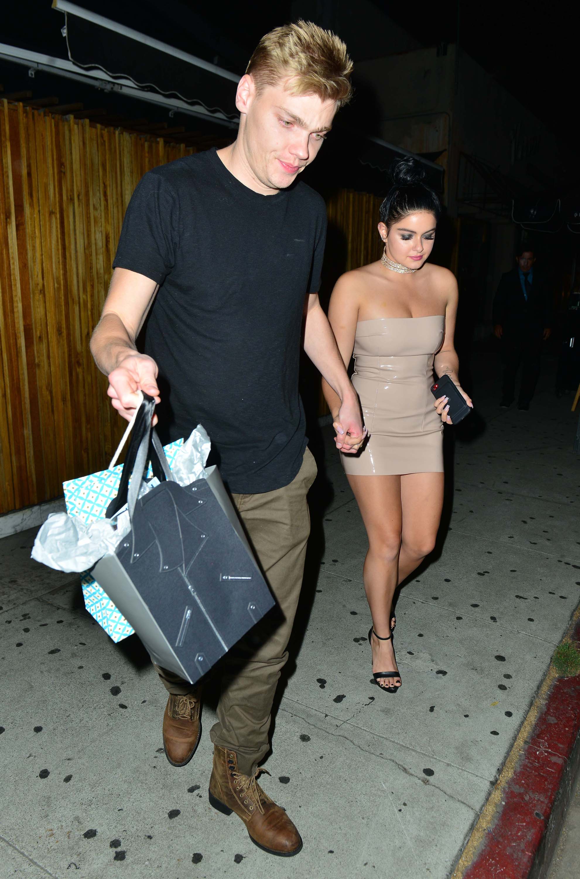 Ariel Winter outside The Nice Guy with Levi Meaden