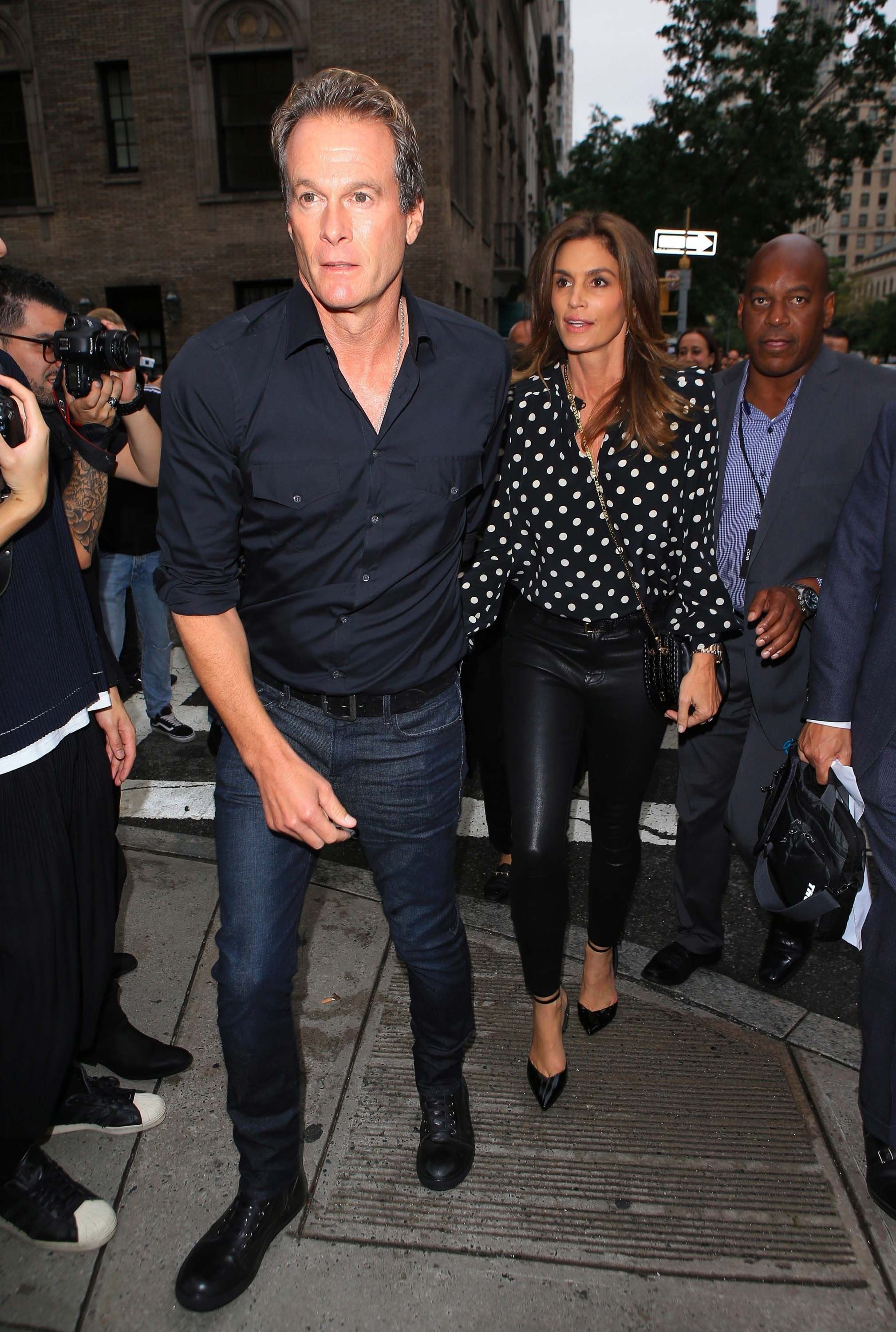 Cindy Crawford attends Marc Jacobs show