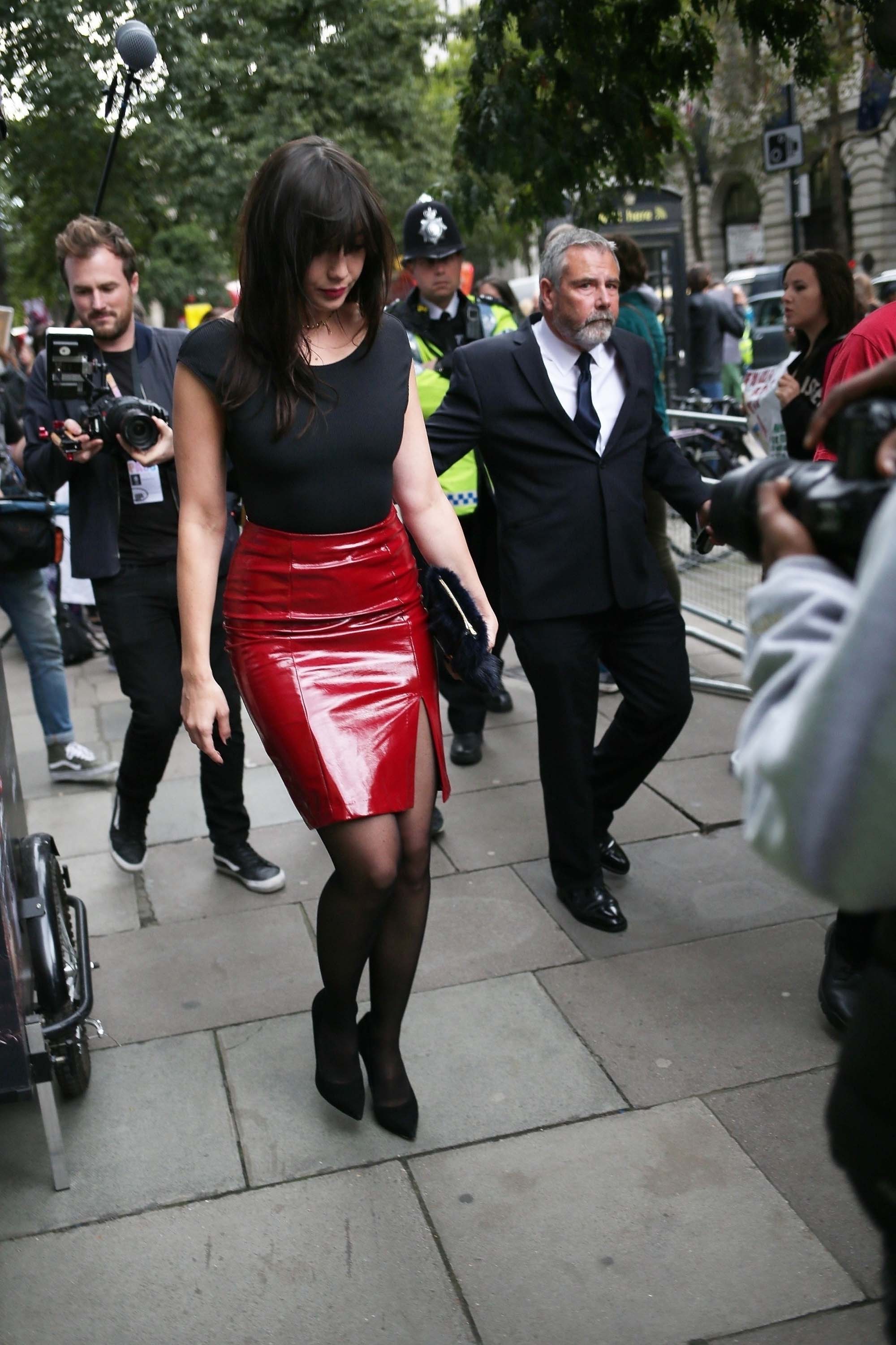 Daisy Lowe spotted leaving the Eudon Choi fashion show