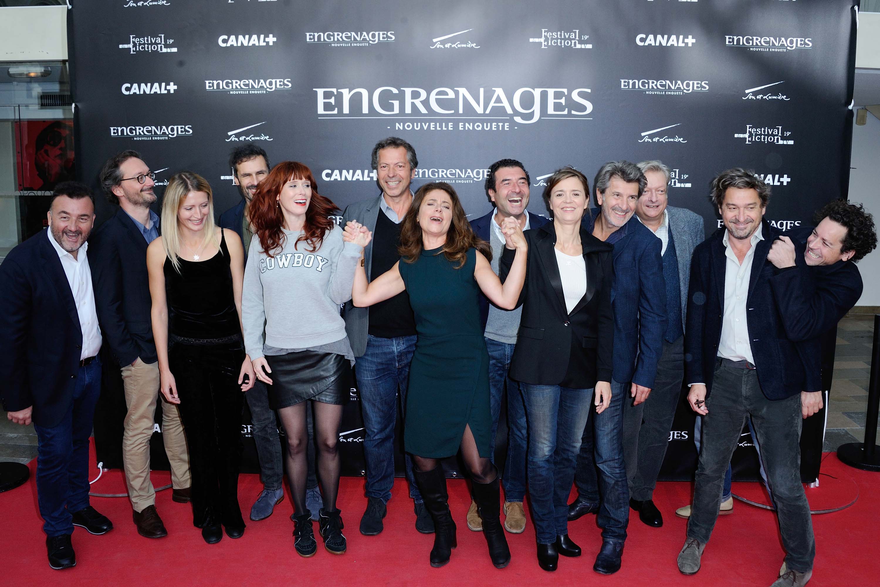 Audrey Fleurot attends Engrenages photocall