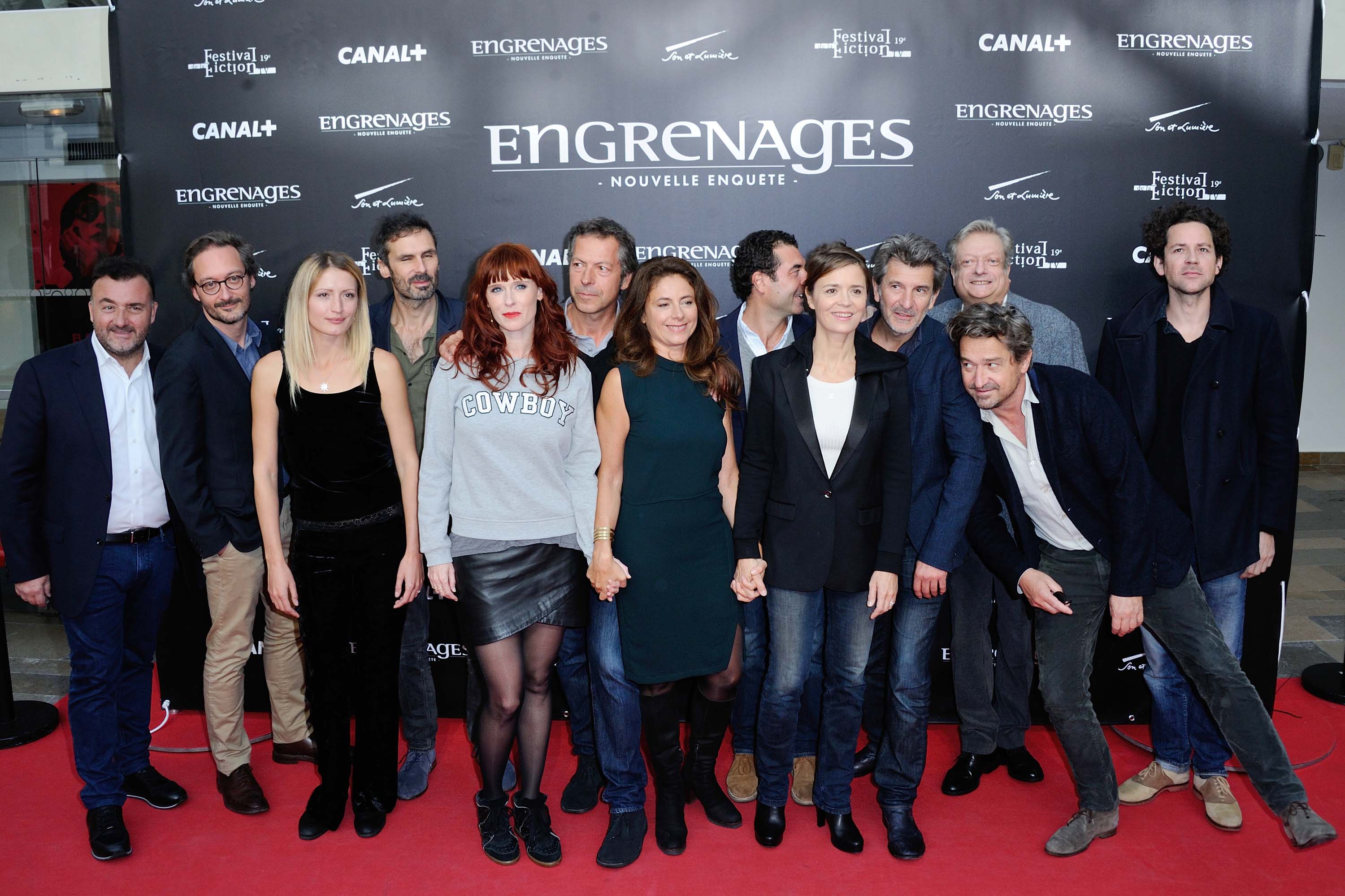 Audrey Fleurot attends Engrenages photocall