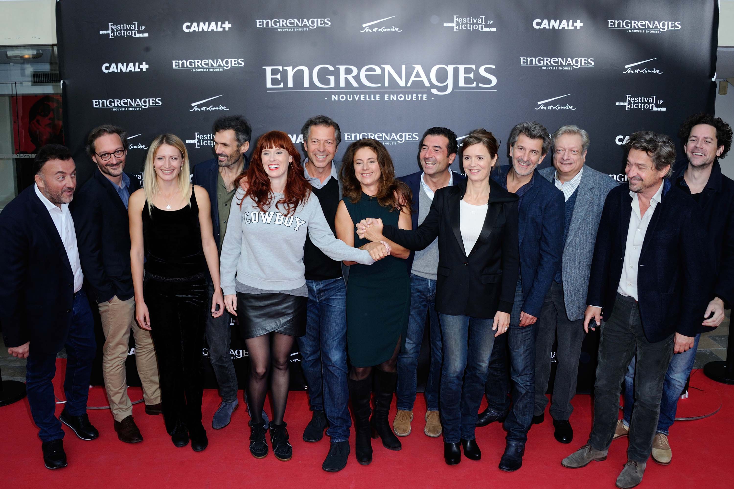 Audrey Fleurot attends Engrenages photocall