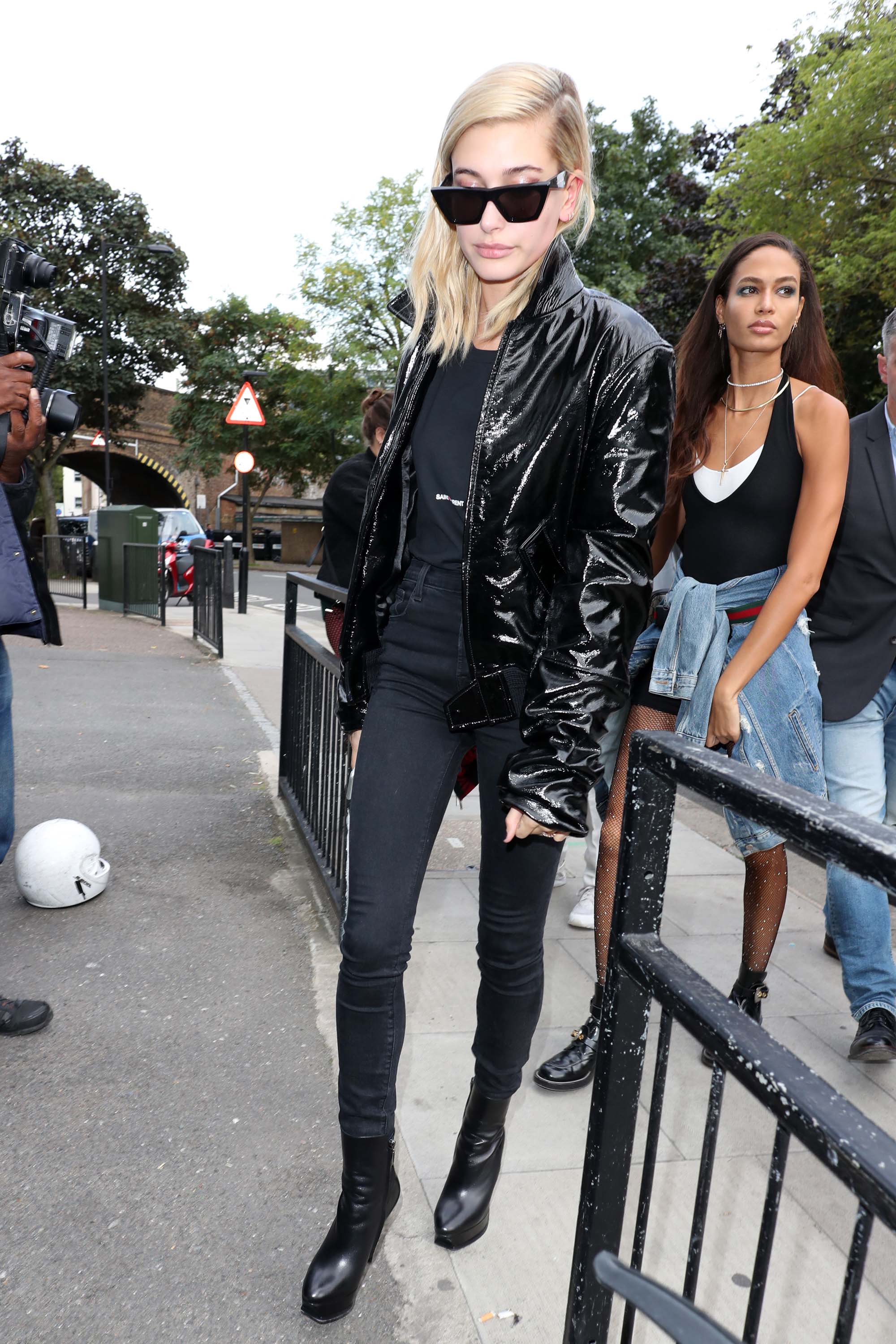 Hailey Baldwin attends Topshop show