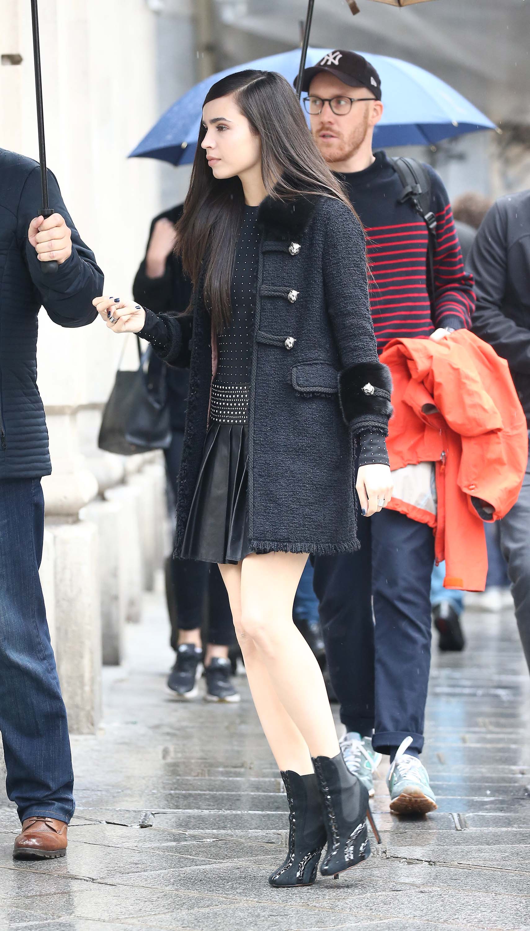 Sofia Carson shooting in Paris