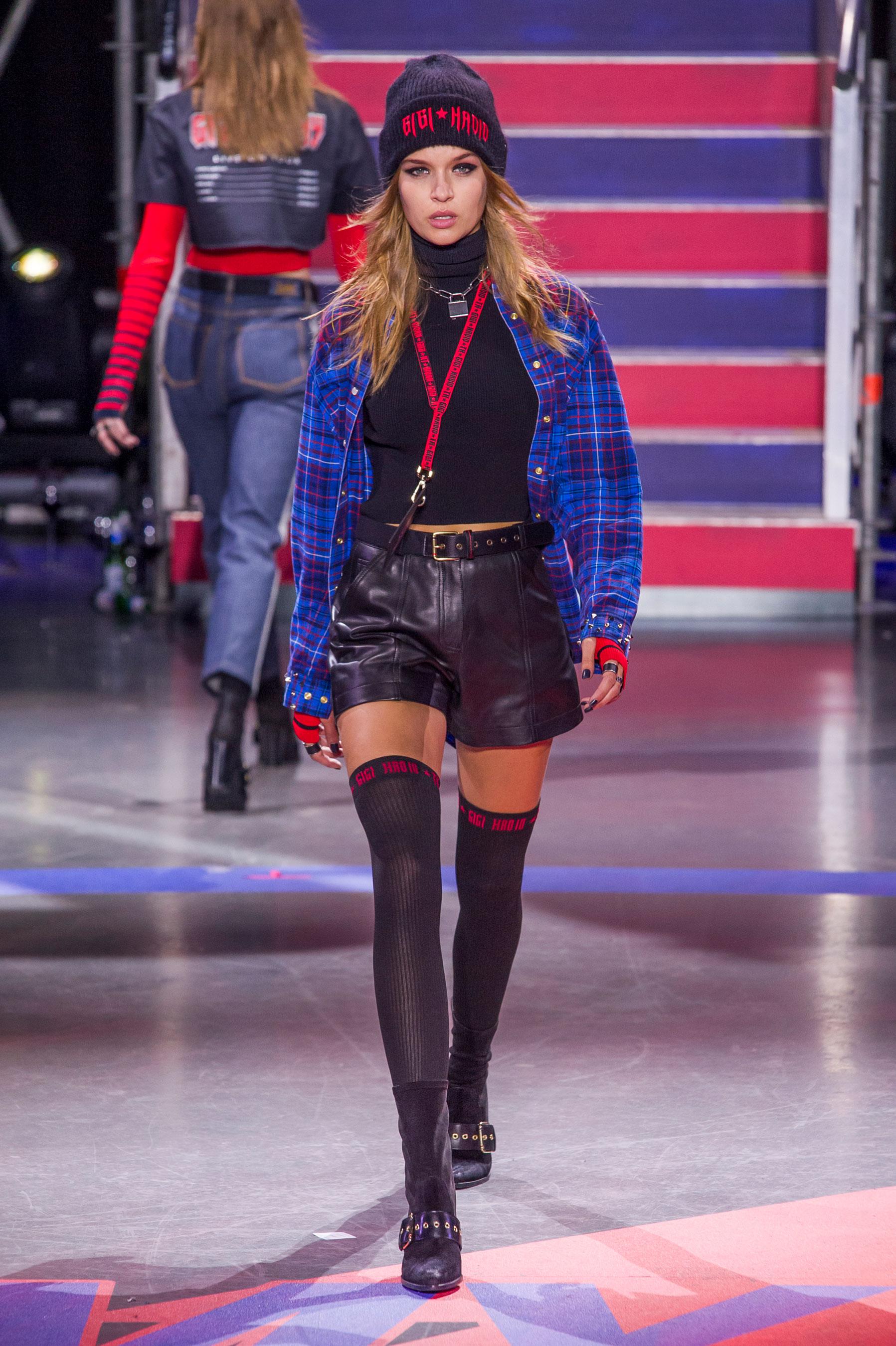 Josephine Skriver on the Tommy Hilfiger track