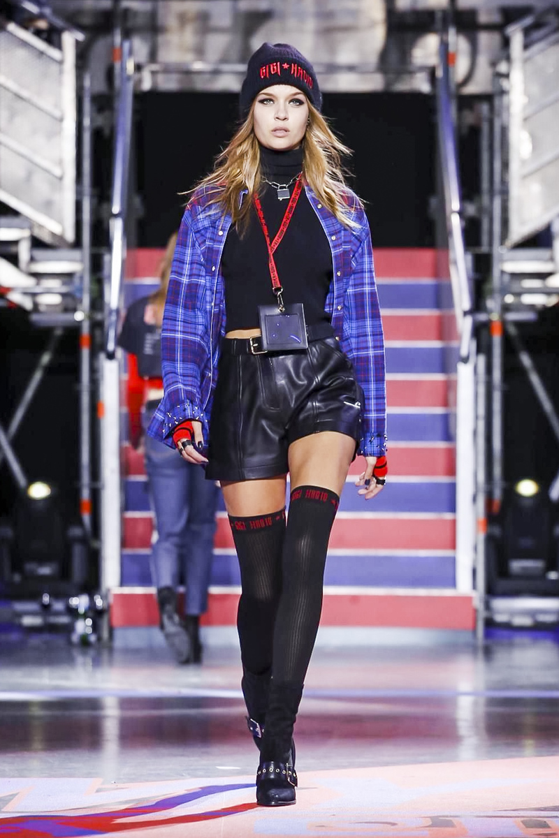 Josephine Skriver on the Tommy Hilfiger track