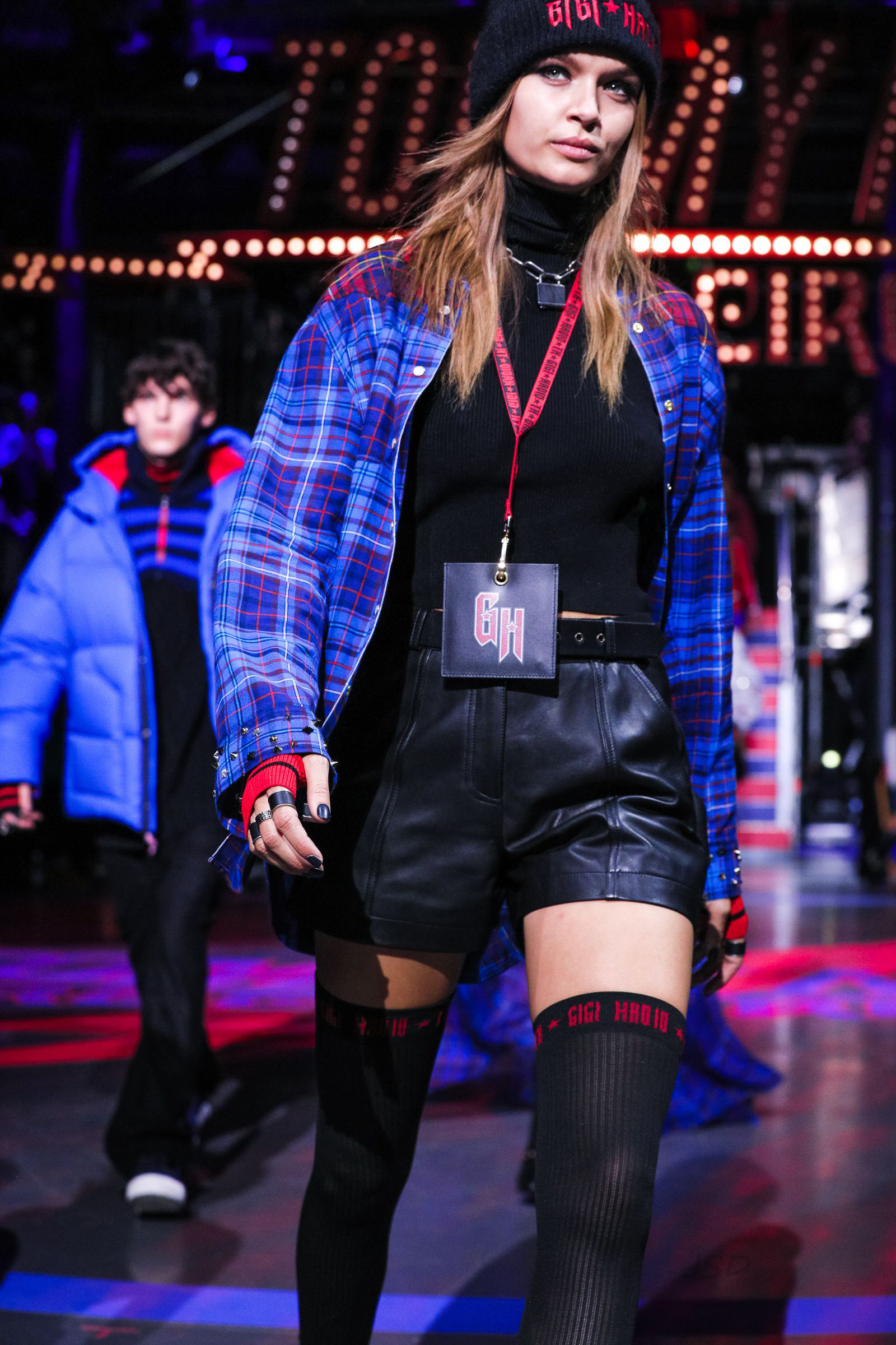 Josephine Skriver on the Tommy Hilfiger track