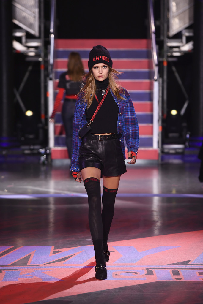 Josephine Skriver on the Tommy Hilfiger track