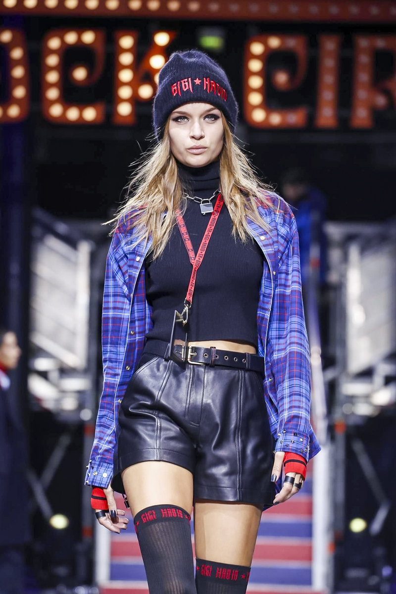 Josephine Skriver on the Tommy Hilfiger track