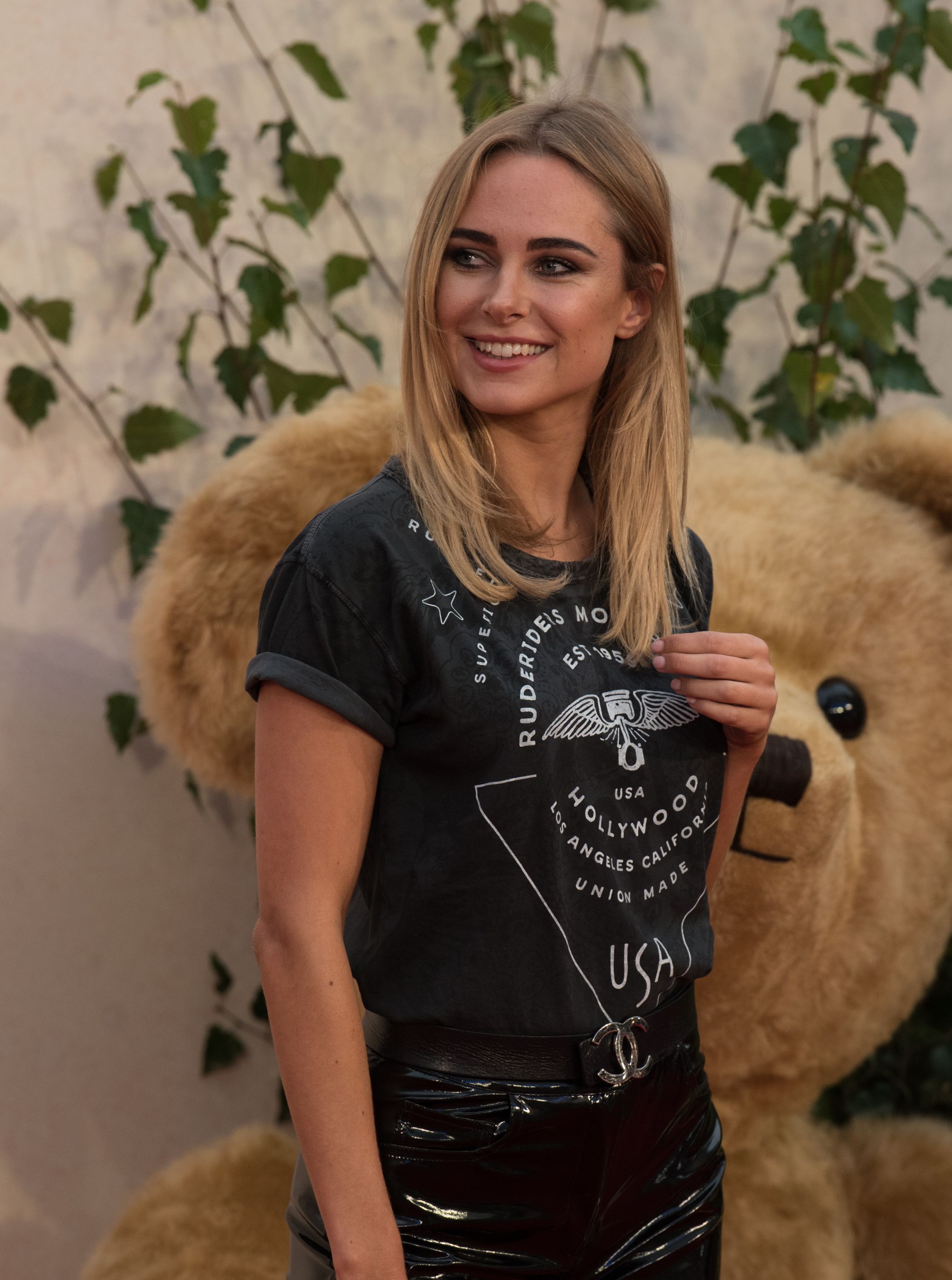 Kimberley Garner at the Goodbye Christopher Robin Premiere