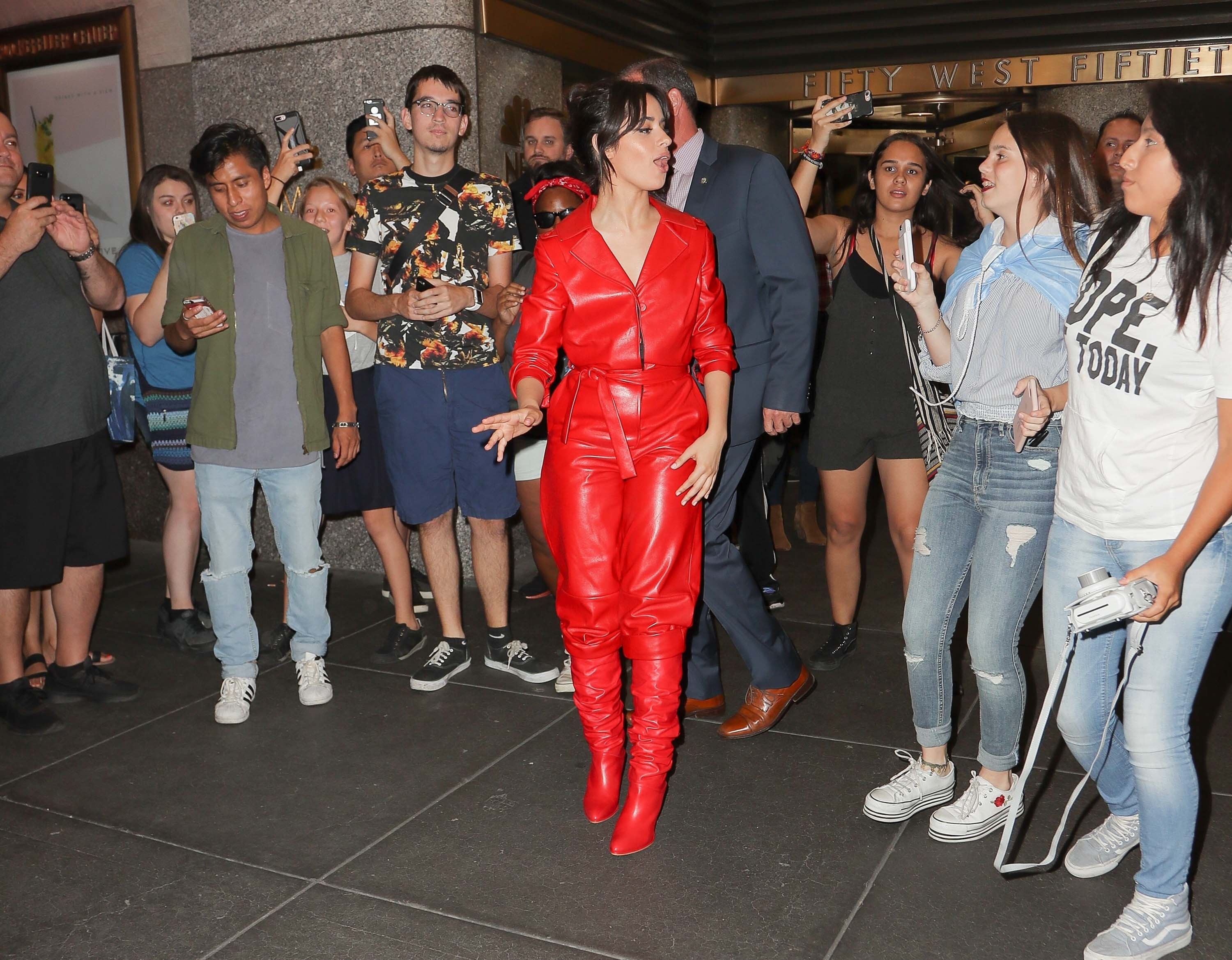 Camila Cabello leaving The Tonight Show