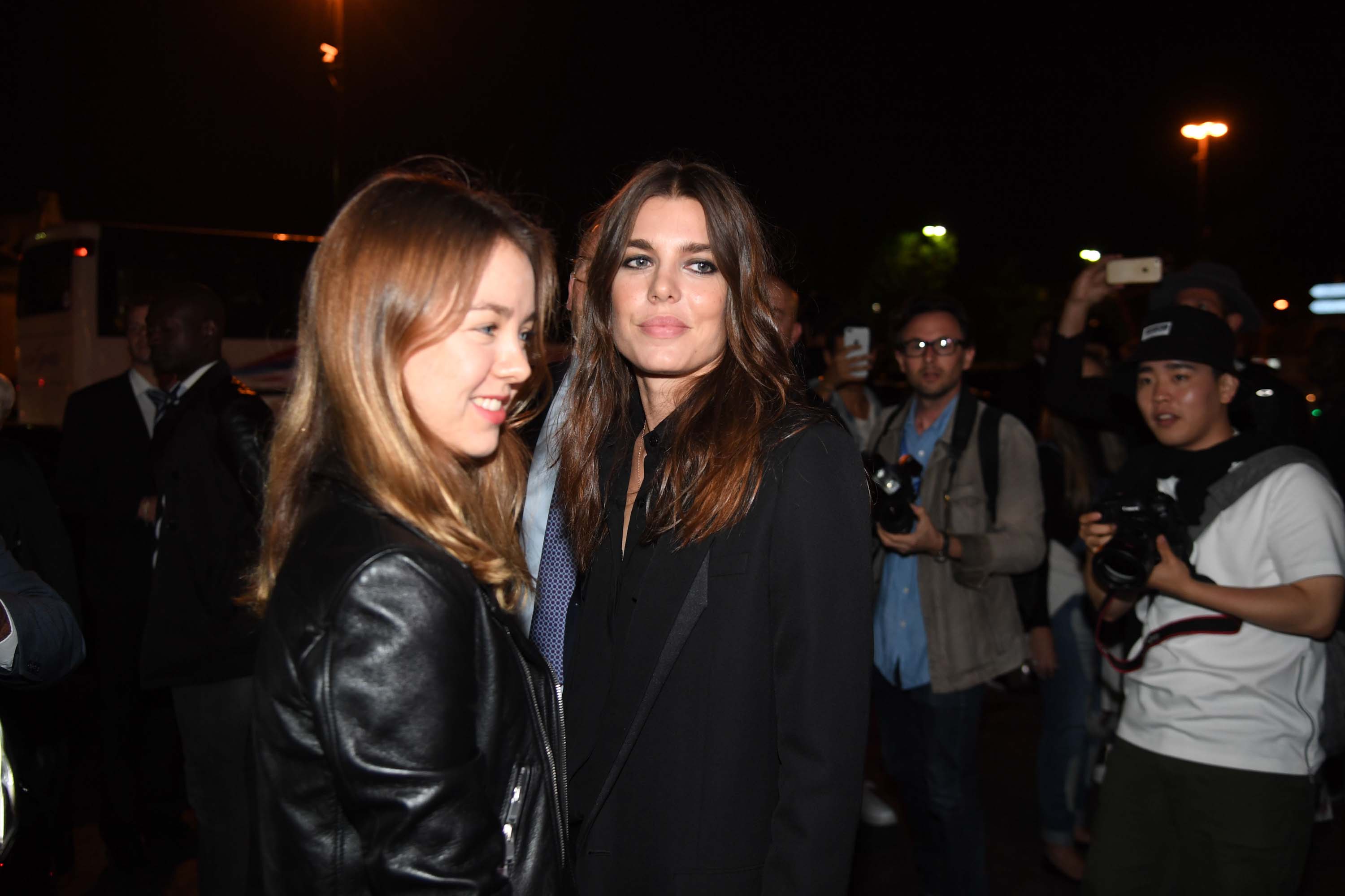 Charlotte Casiraghi attends Saint Laurent show